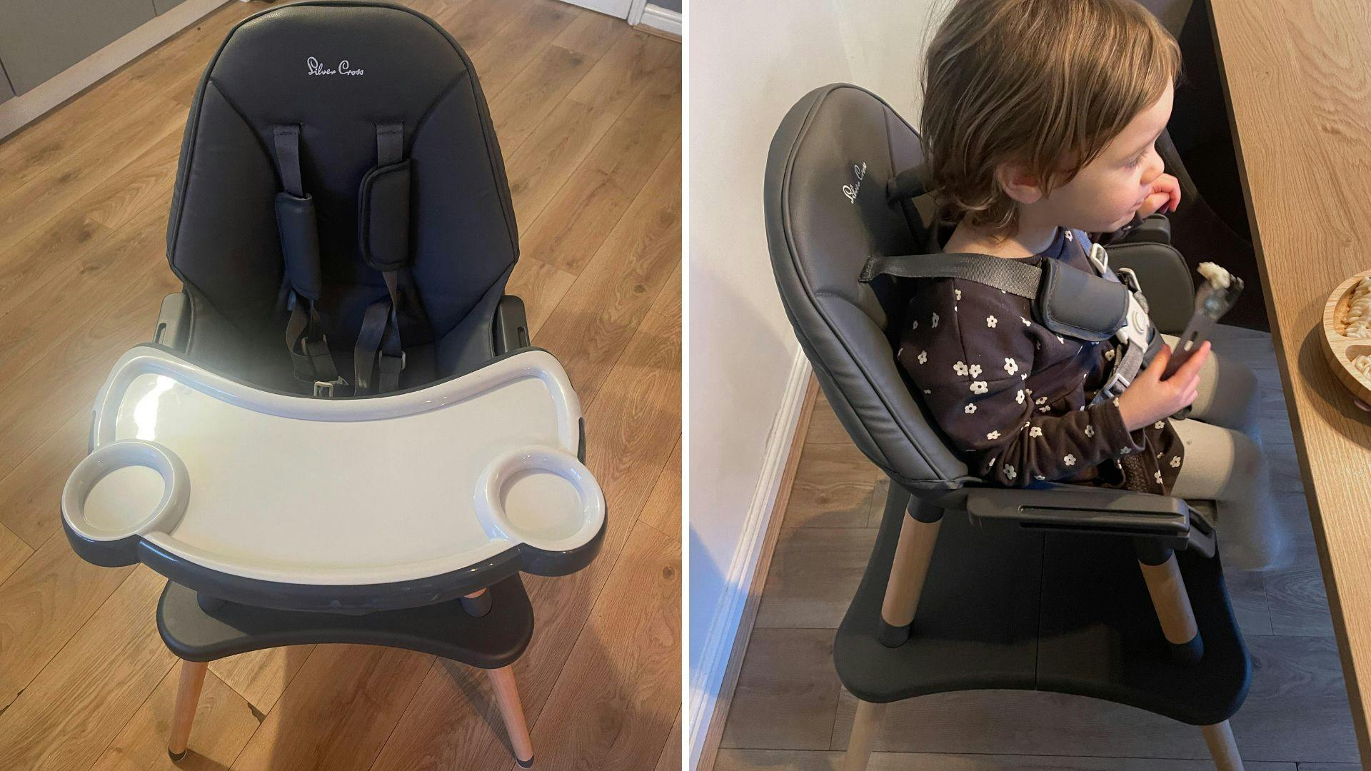 Silver cross high chair and online table