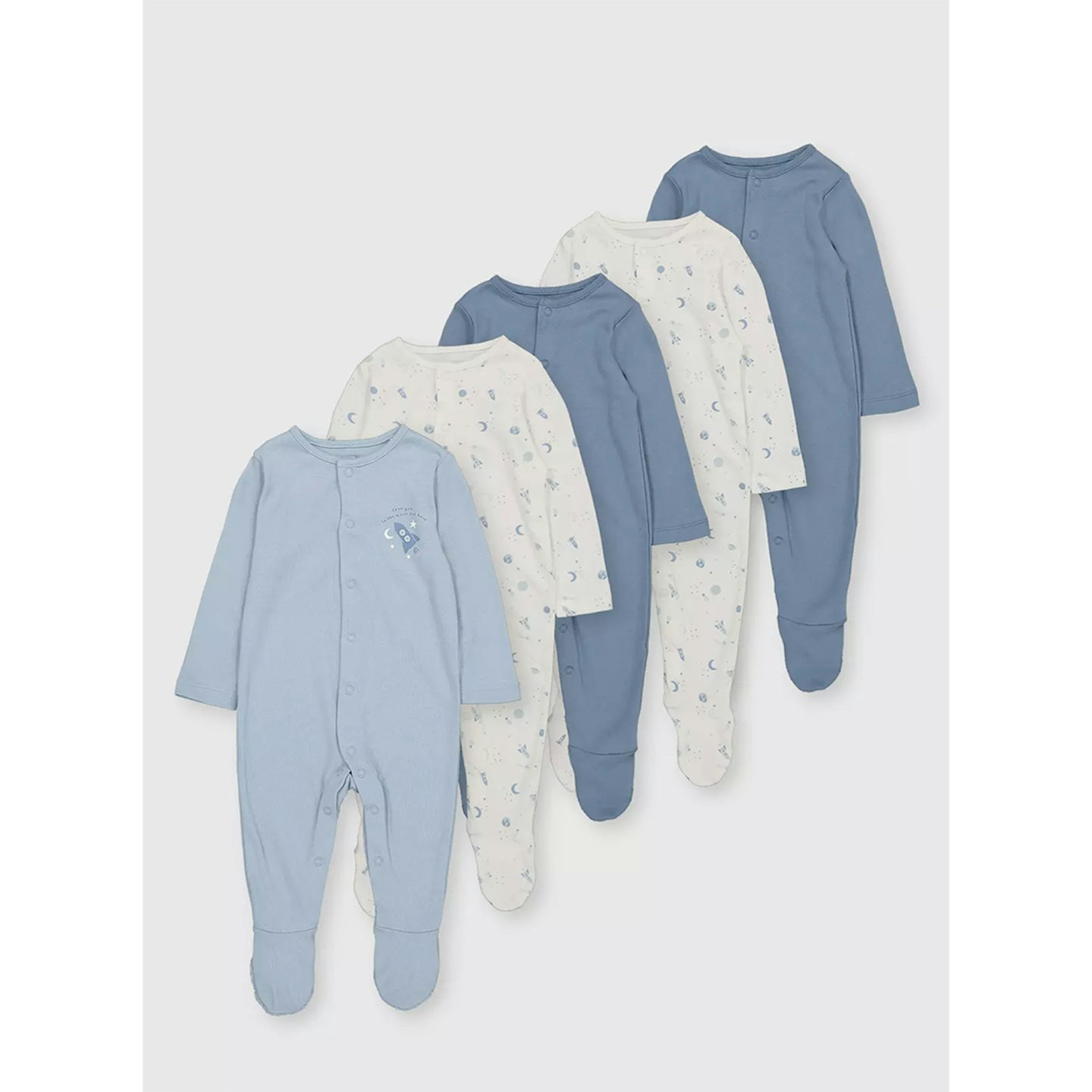 Blue Space Sleepsuits