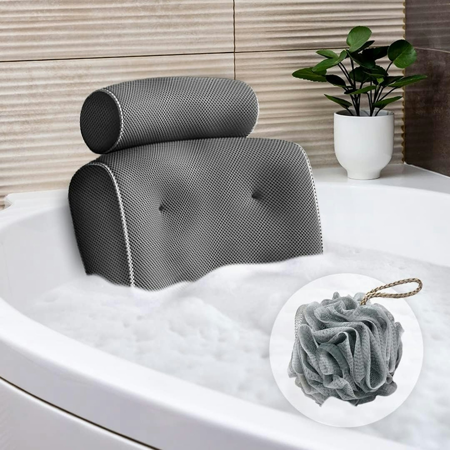 Luxury Ergonomic Bath Pillow 