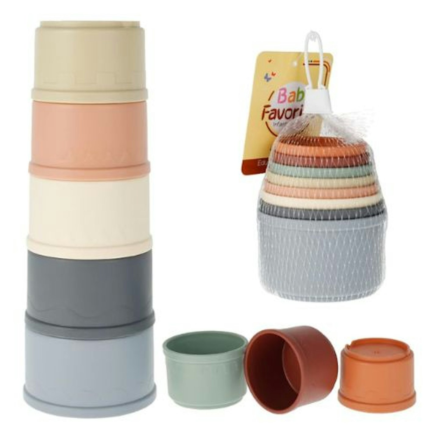 8pcs Stacking Cups Toy for Kids