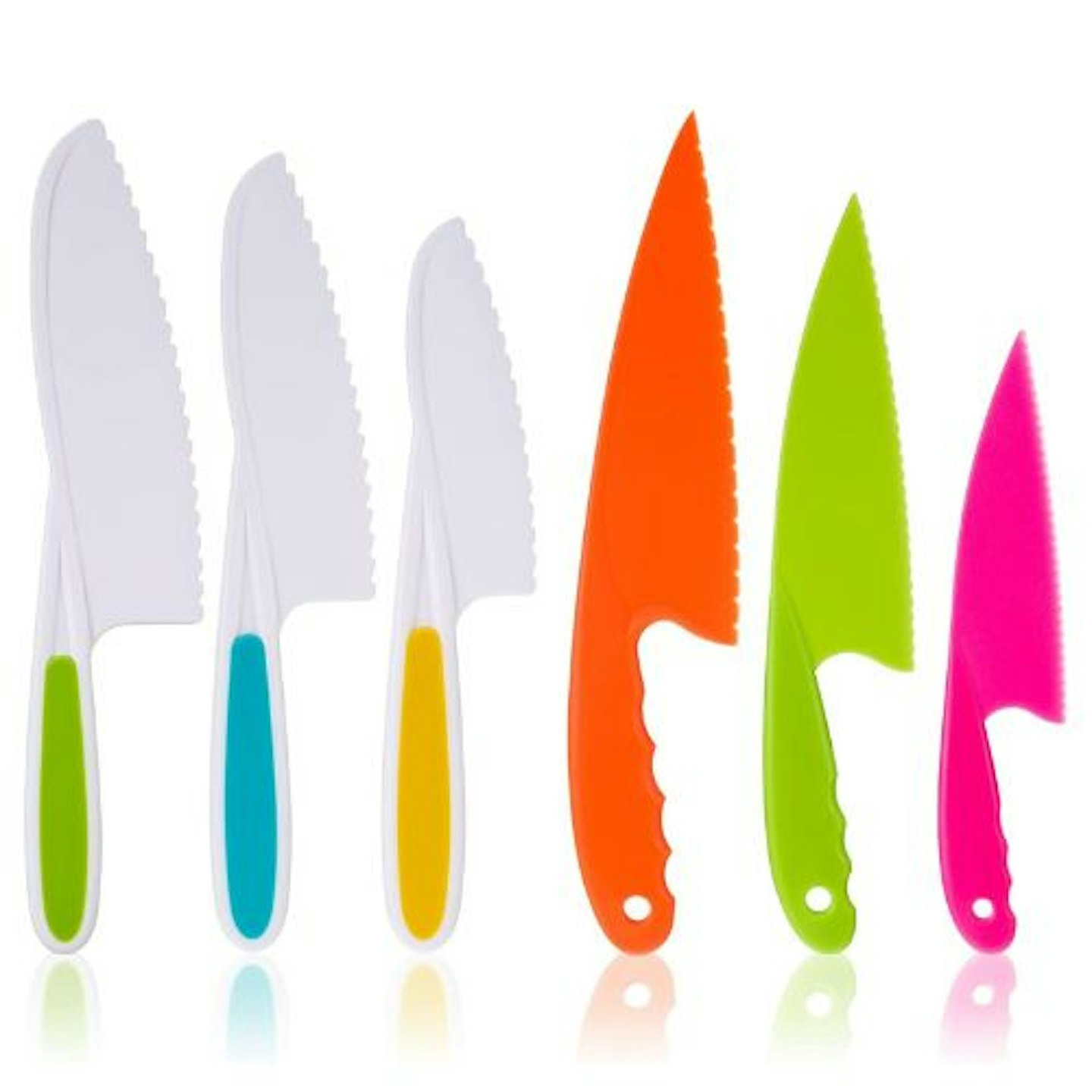 Best toddler kitchen knives AKlamater 6 Pcs Kitchen Safety Knives for Kids