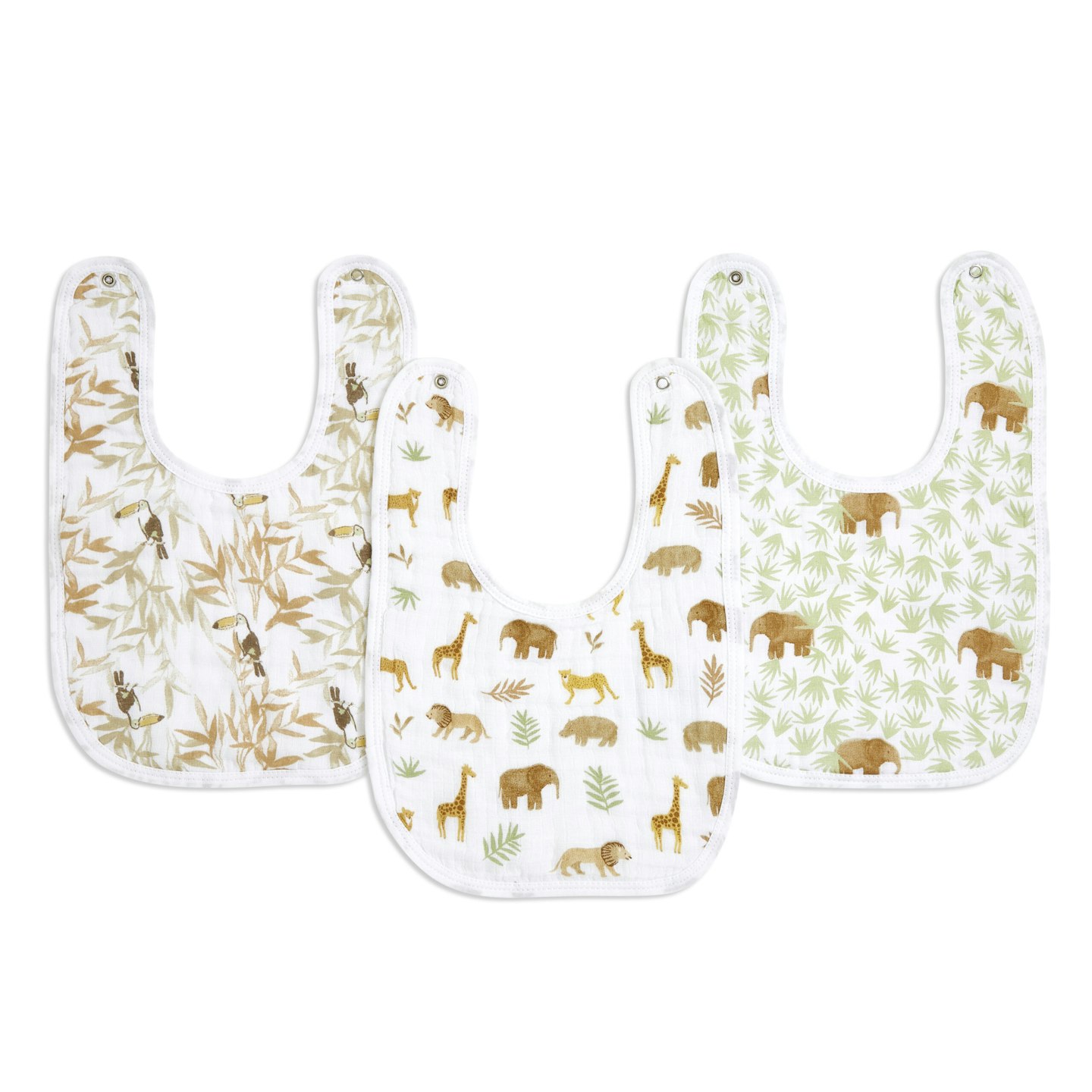 aden + anais Cotton Muslin Snap Bibs 