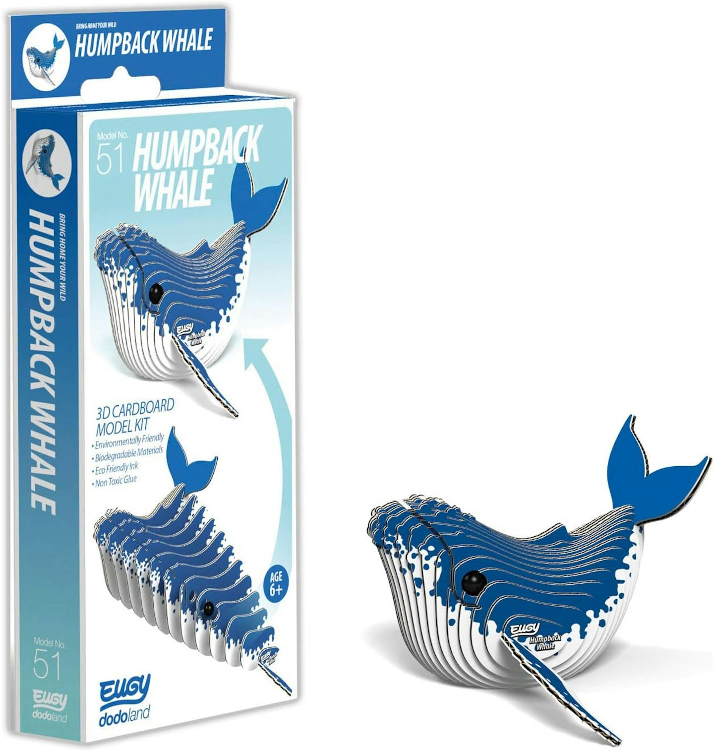 EUGY 3D Humpback Whale Model, Craft Kit