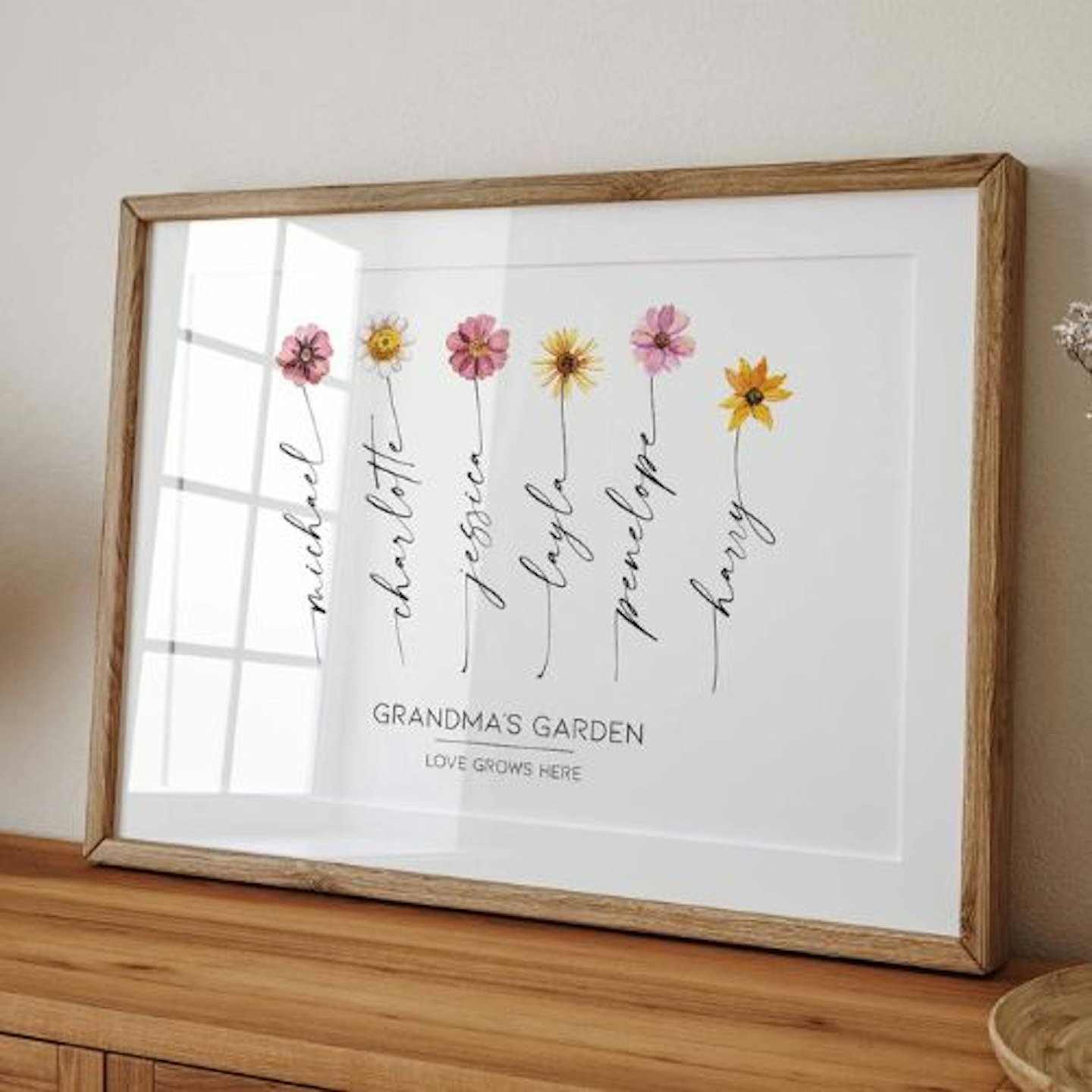 Best Mothers Day gifts for Nanny Grandma's Garden Print