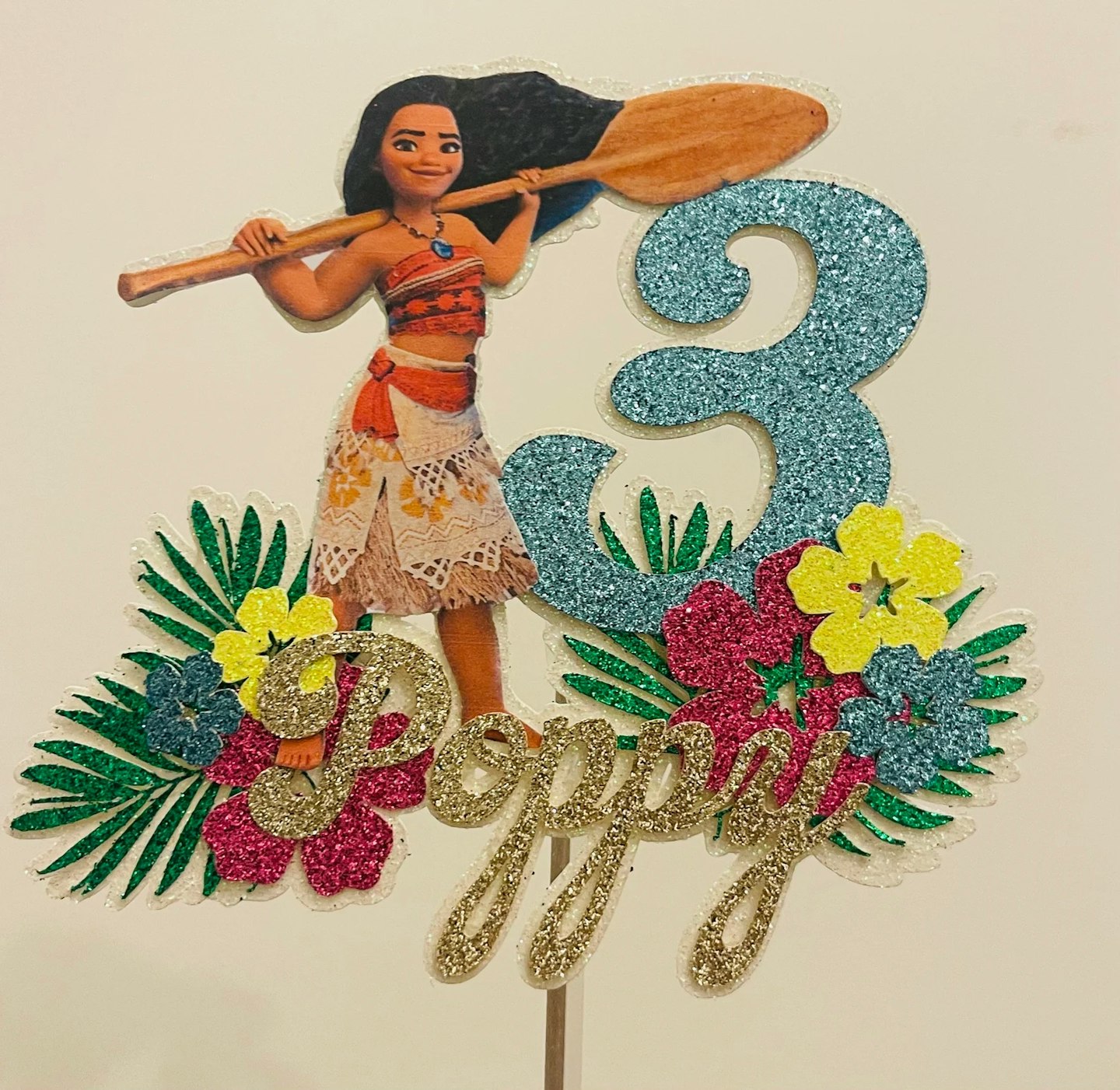 Etsy Moana cake topper 