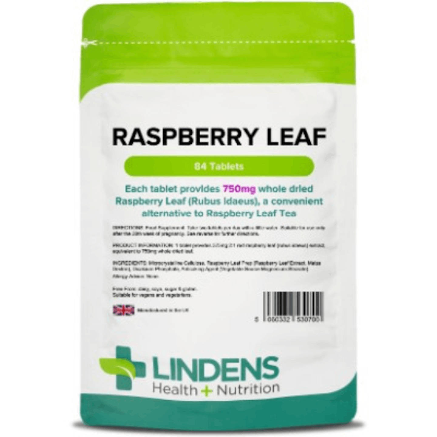 Raspberry leaf tea tablets