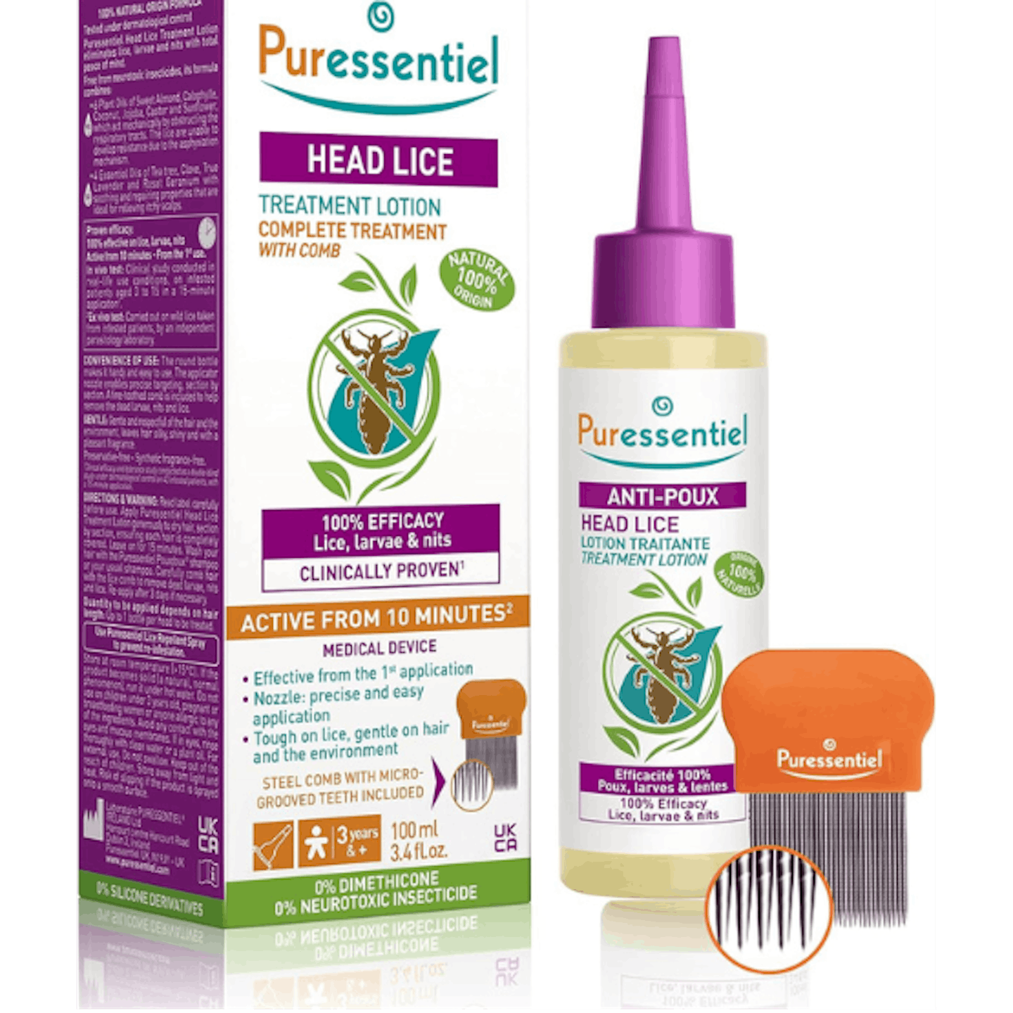 Puressential head lice treatment