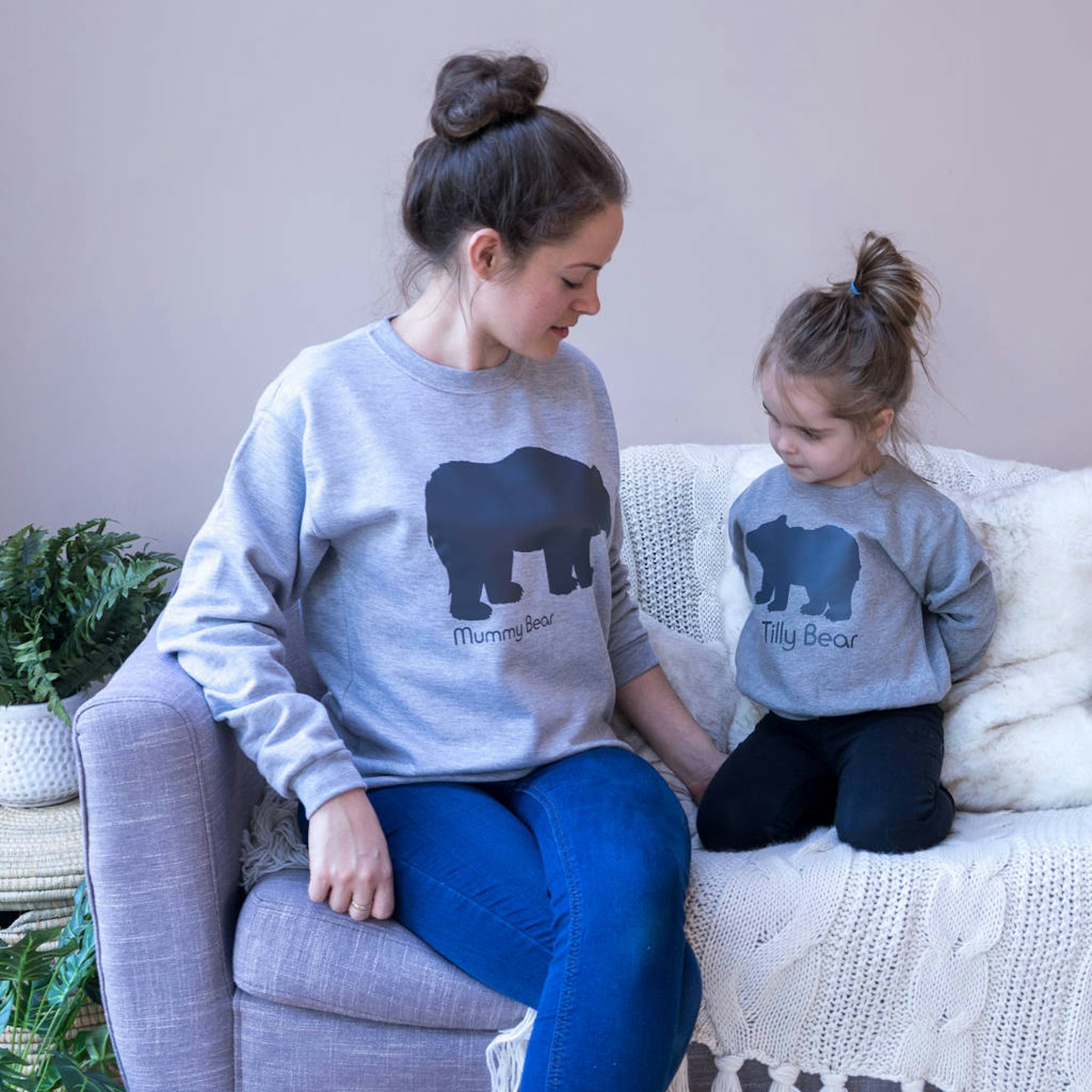 Sparks and Daughters Personalised Mummy and Baby Bear mother's day outfits