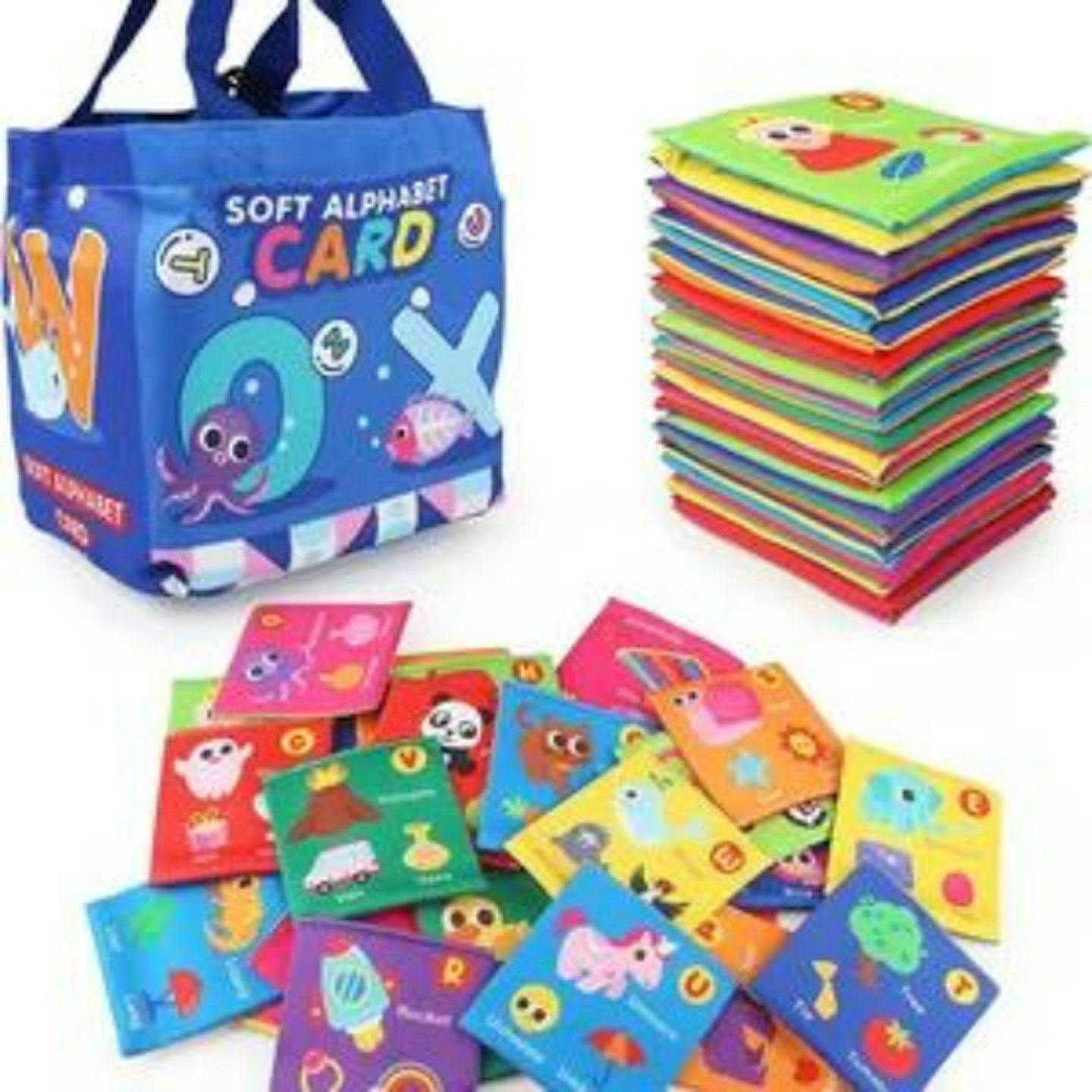 Fabric sensory flashcards