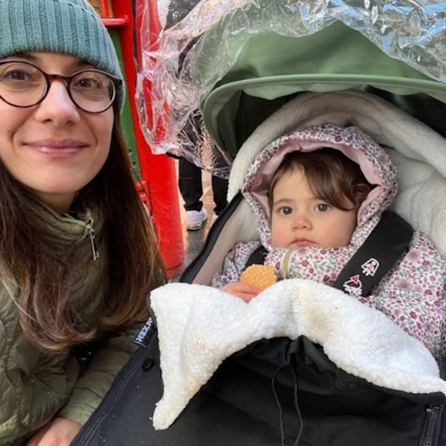 MARIA MARTIN with daughter in Babyzen Yoyo stroller