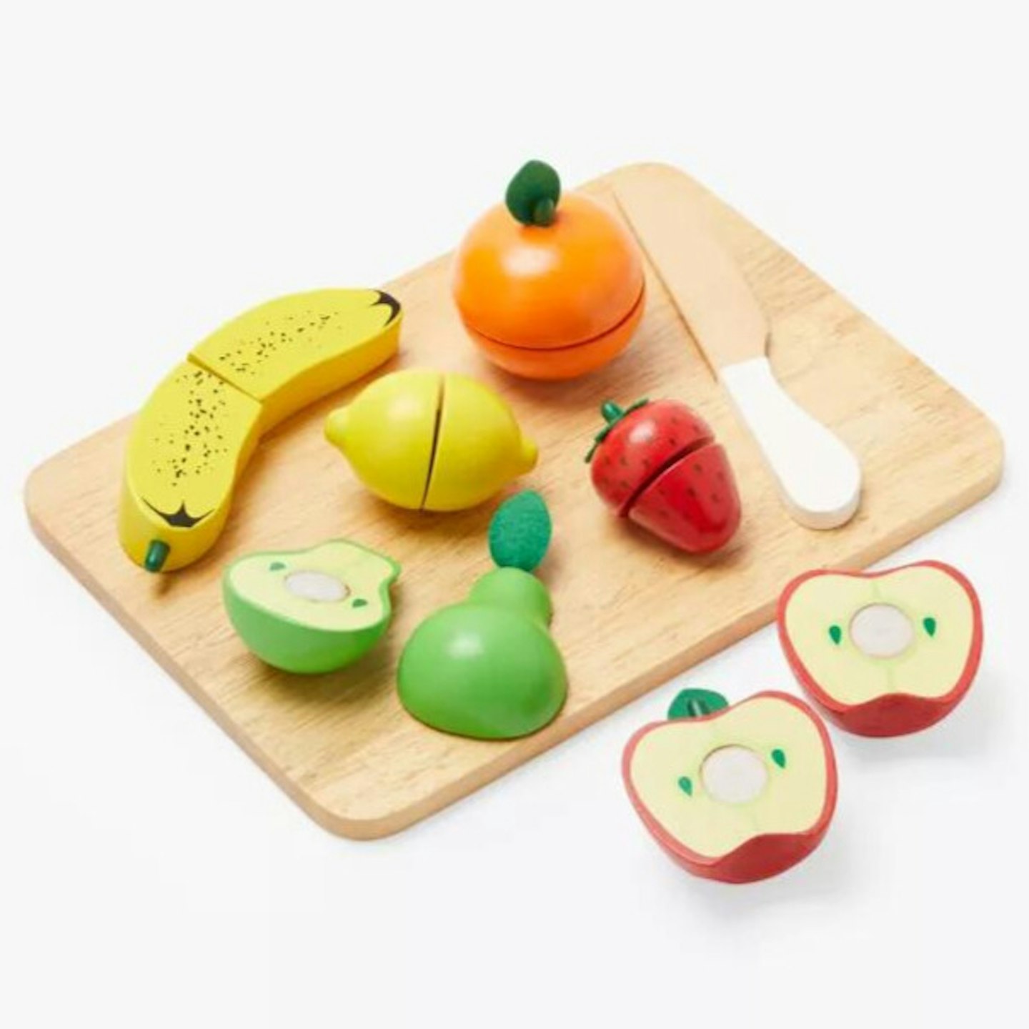 Wooden fruit set