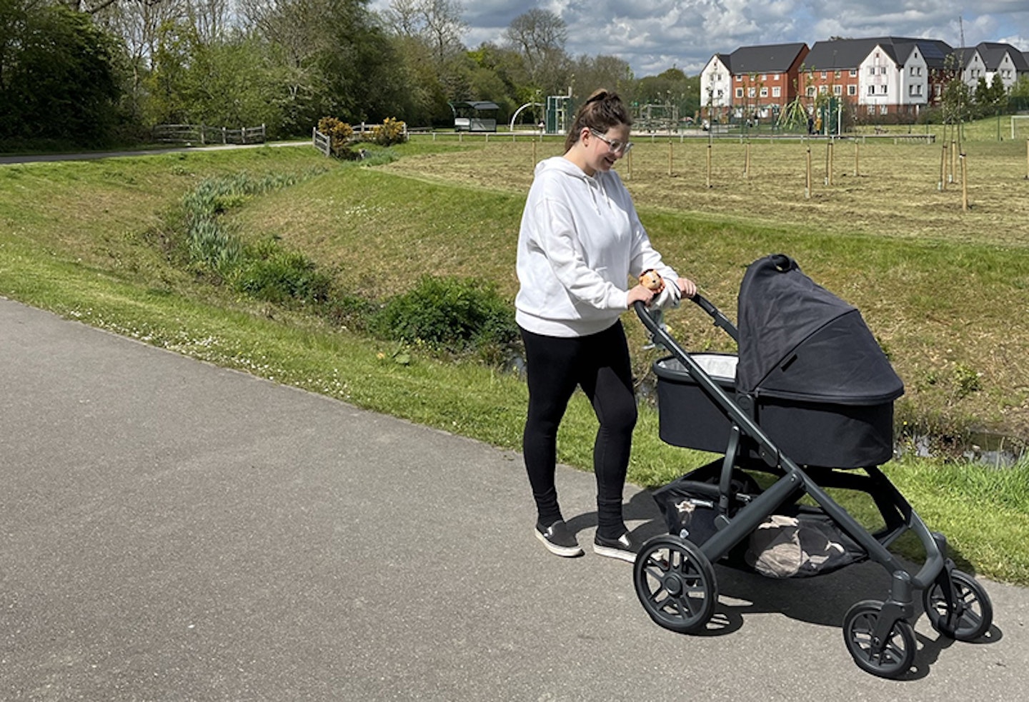 uppababy vista on pavement