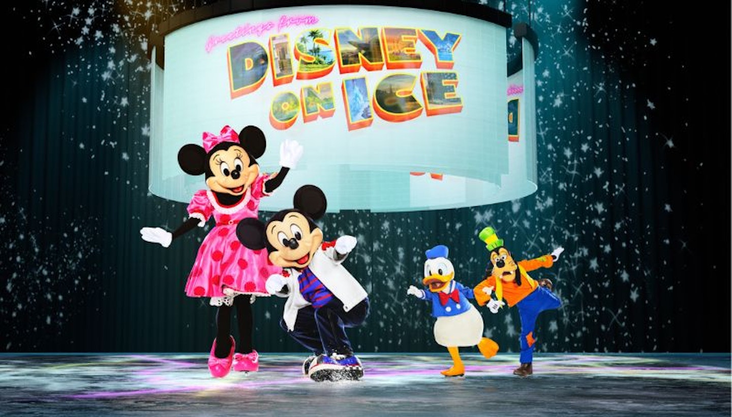 Characters from the Disney on Ice show