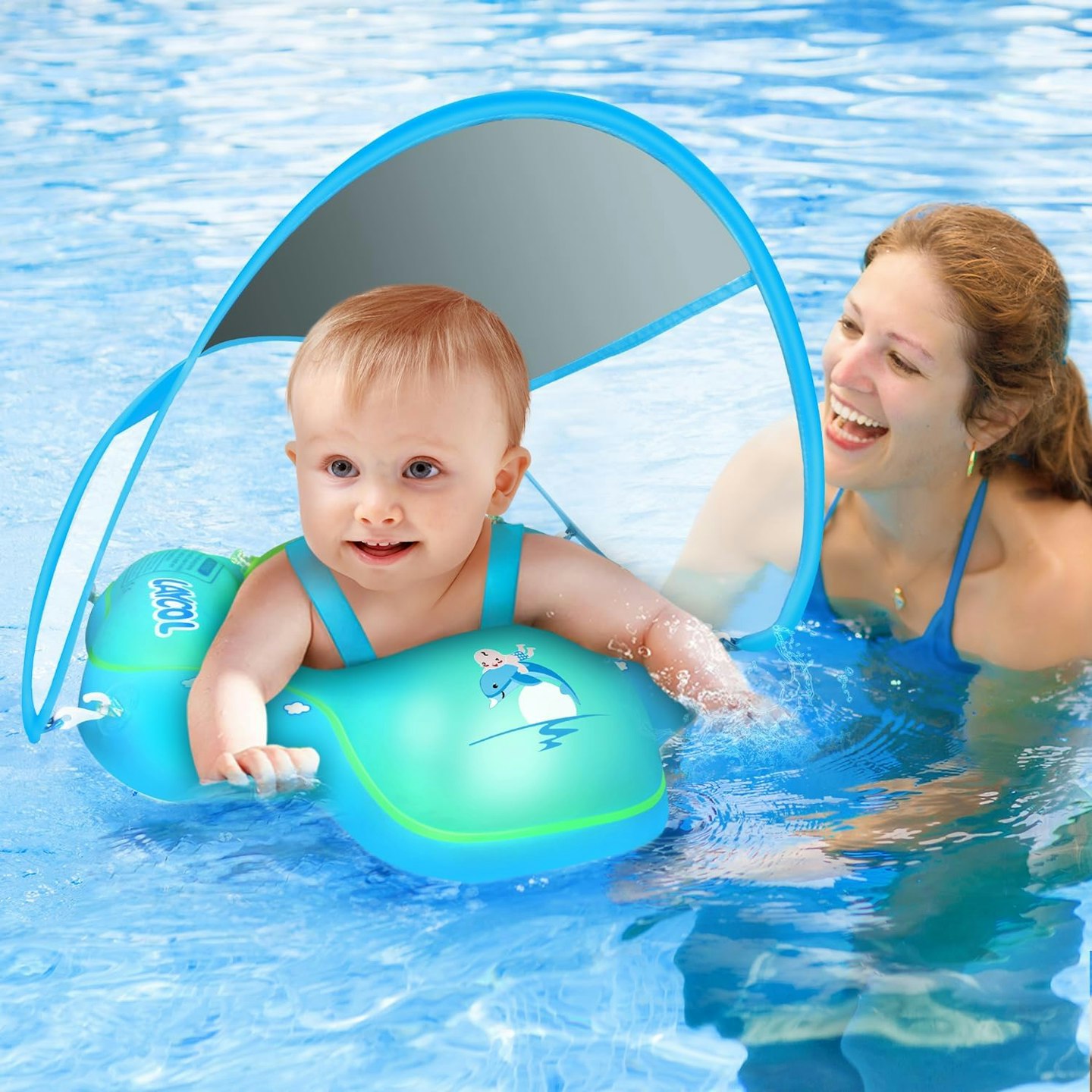 LAYCOL Baby Swimming Float in blue
