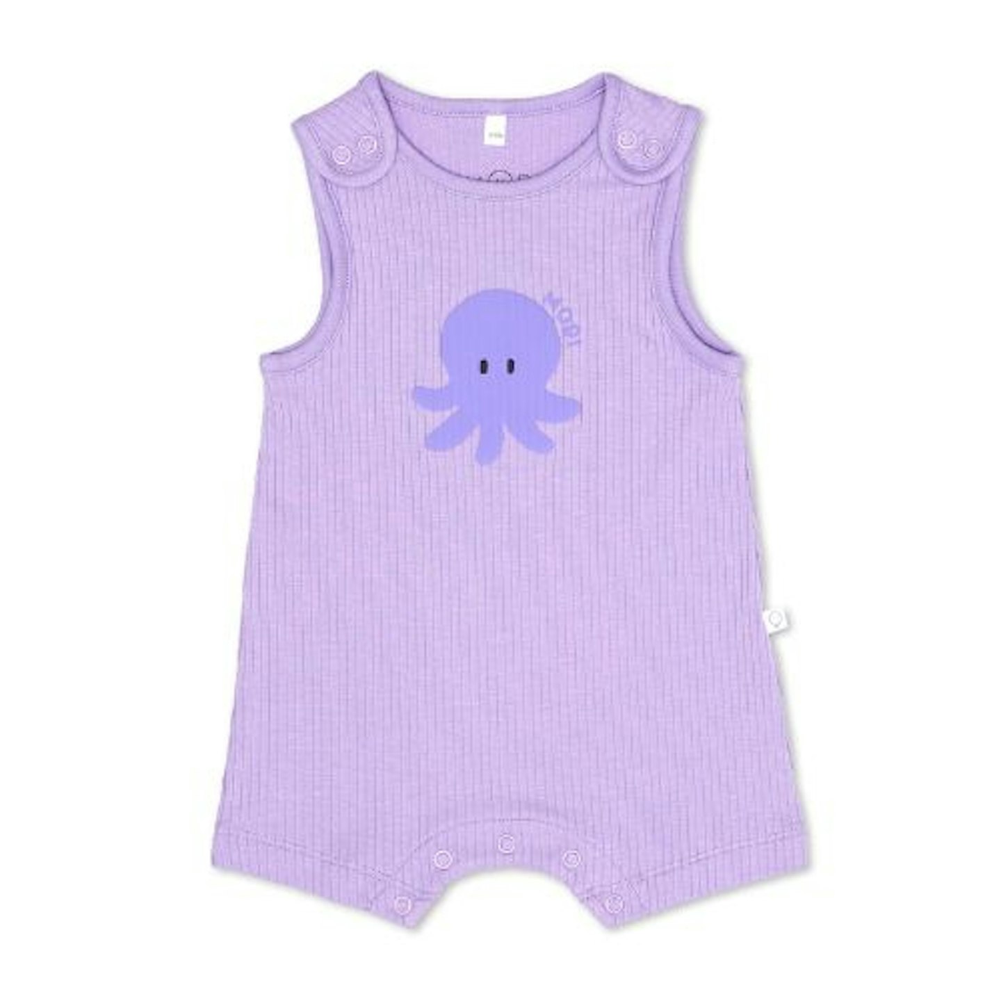 Octopus Ribbed Summer Dungarees