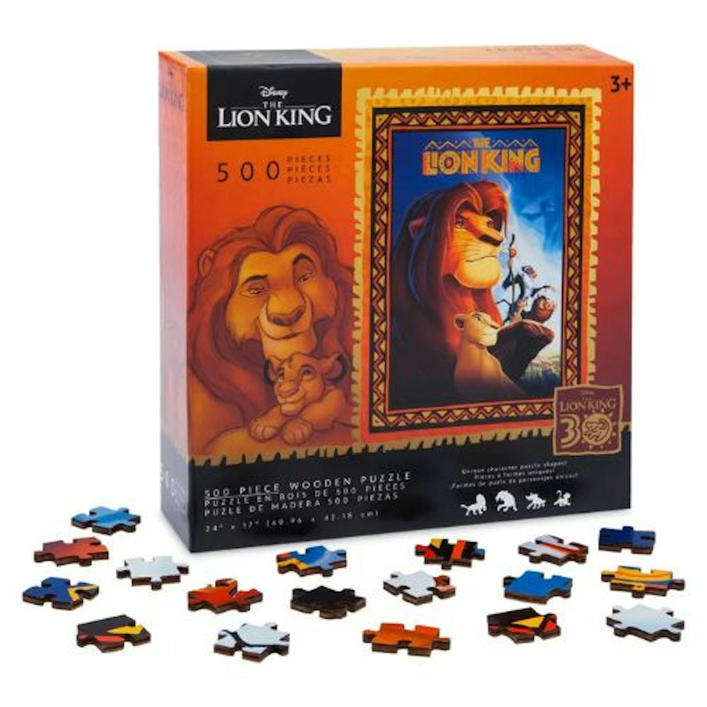 The Lion King 30th Anniversary 500 Piece Wooden Puzzle