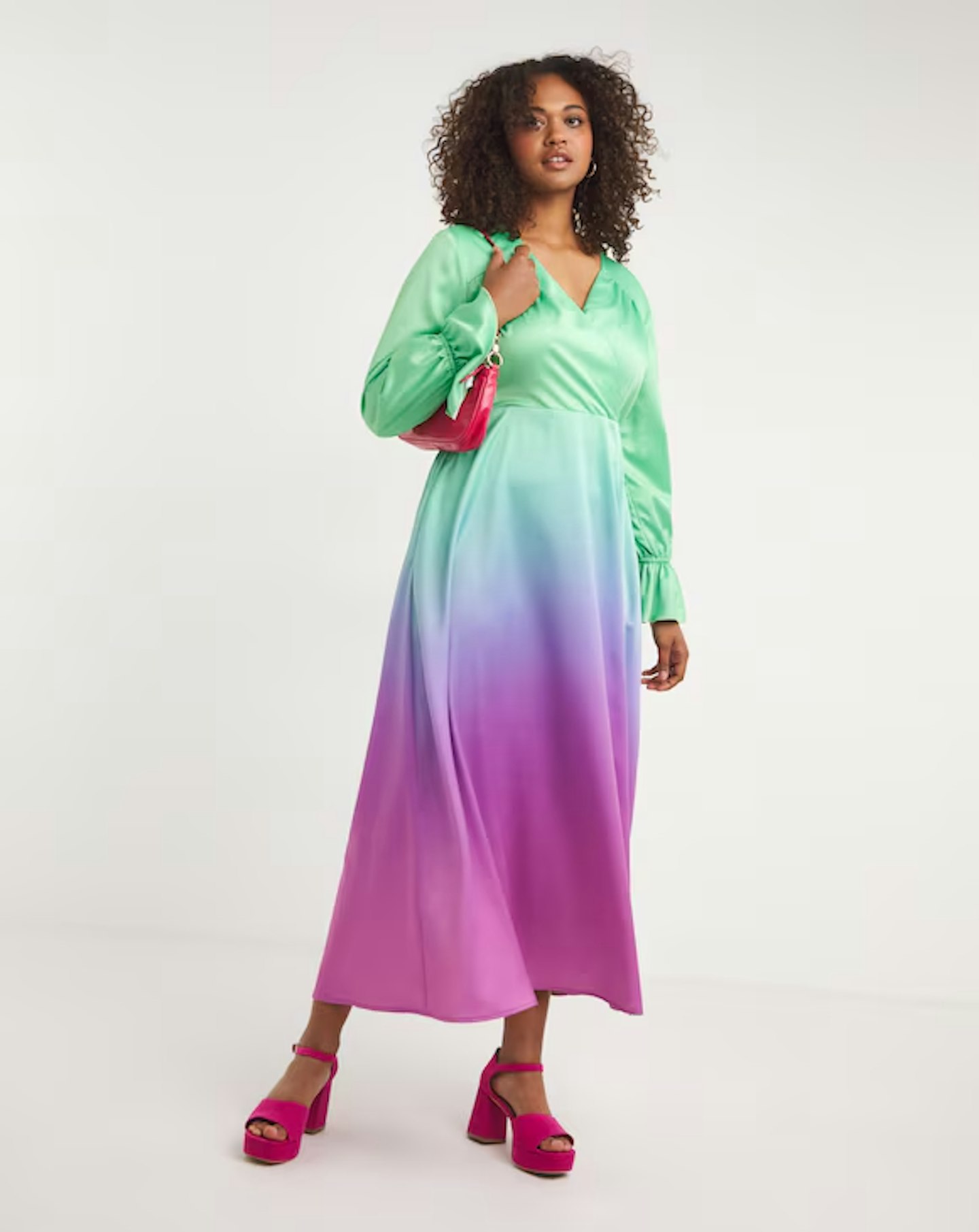 SimplyBe Twisted Wunder Abigail Ombre Maxi Dress