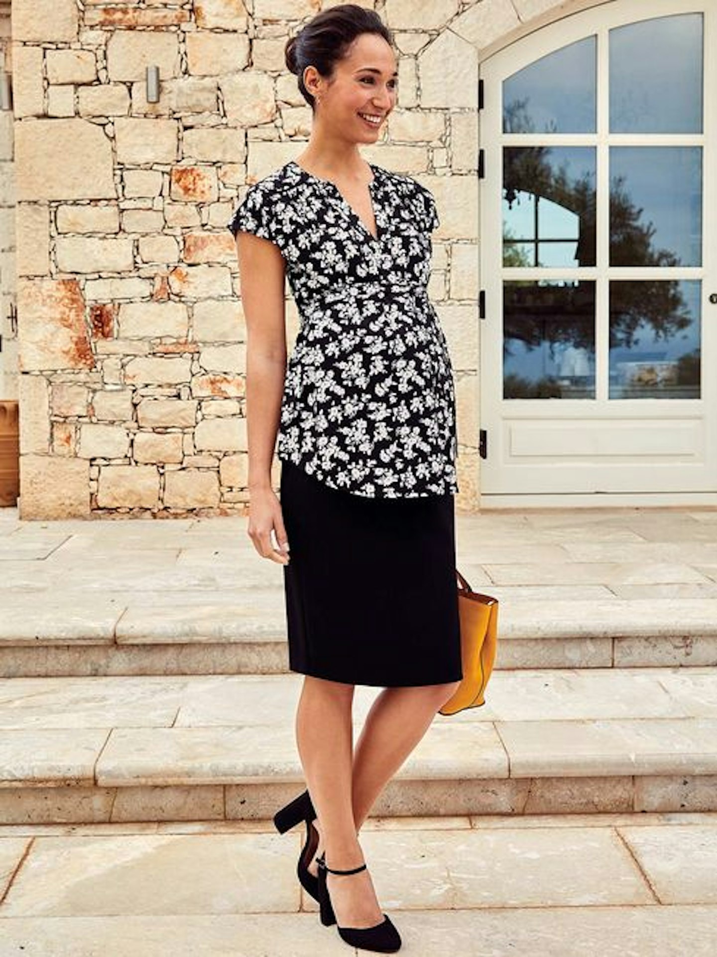 Tailored Maternity Pencil Skirt