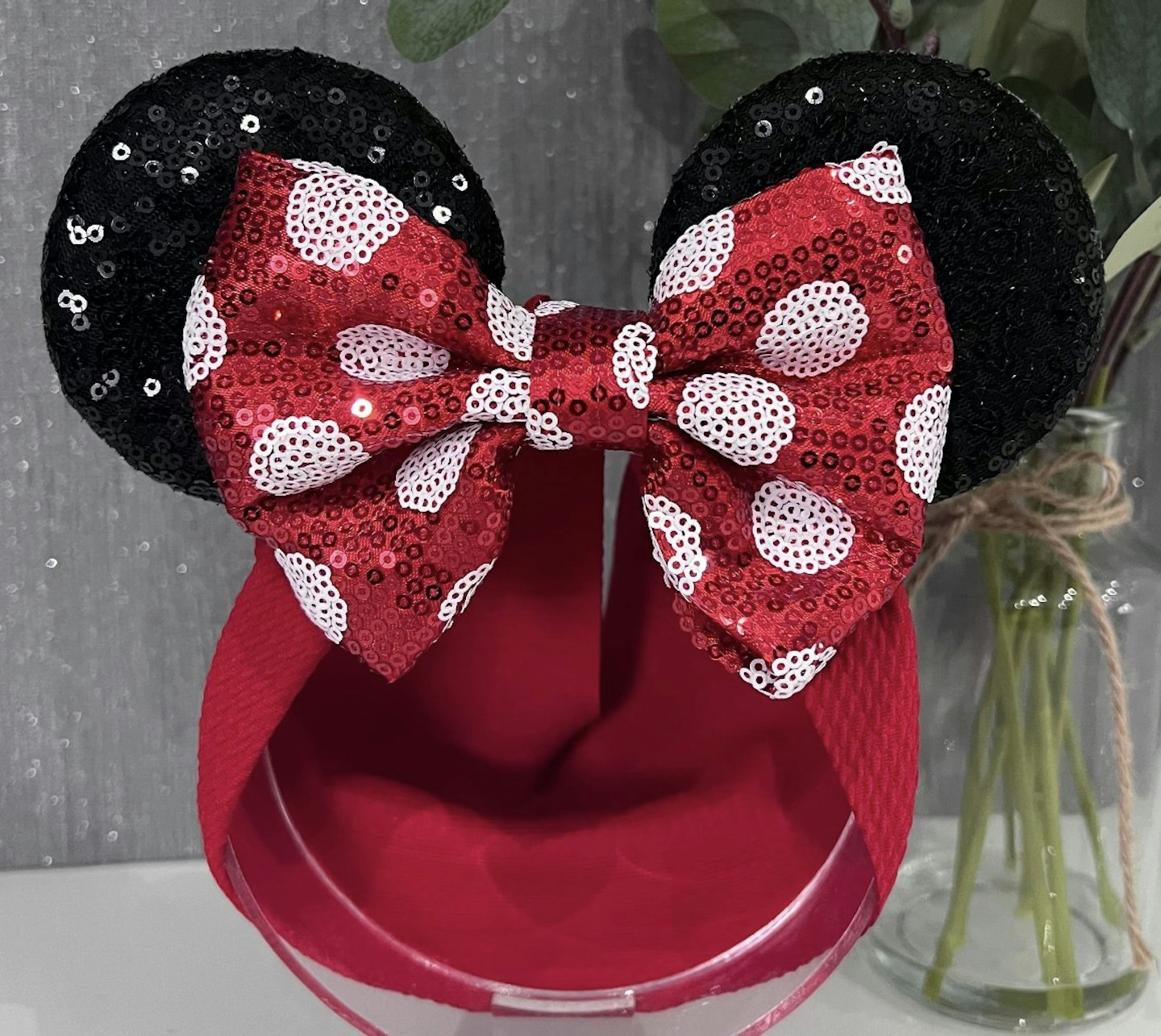 Minnie Mouse ears baby headband 