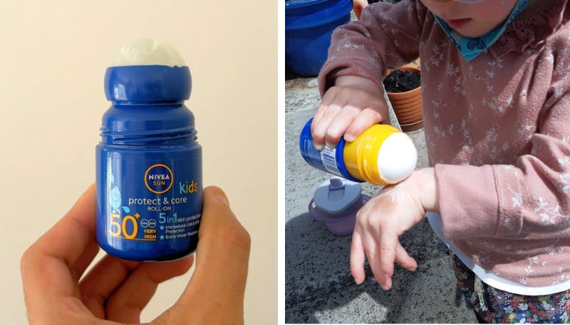 Review: NIVEA SUN Kids Protect and Care Roll-On 50+, image size:1440x810