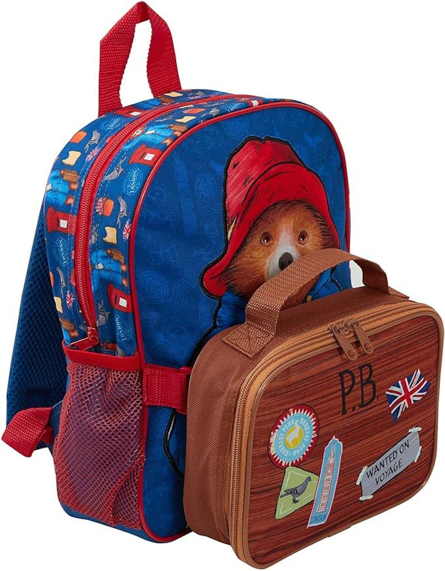 Paddington Bear School Backpack + Detachable Lunch Bag