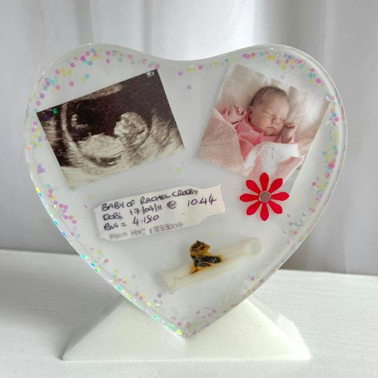 Pregnancy keepsake resin plaque