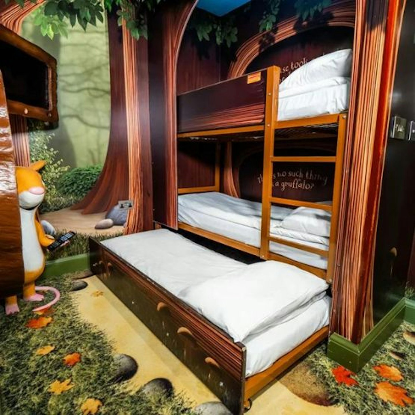 Gruffalo themed hotel room at Chessington World of Adventures Resort