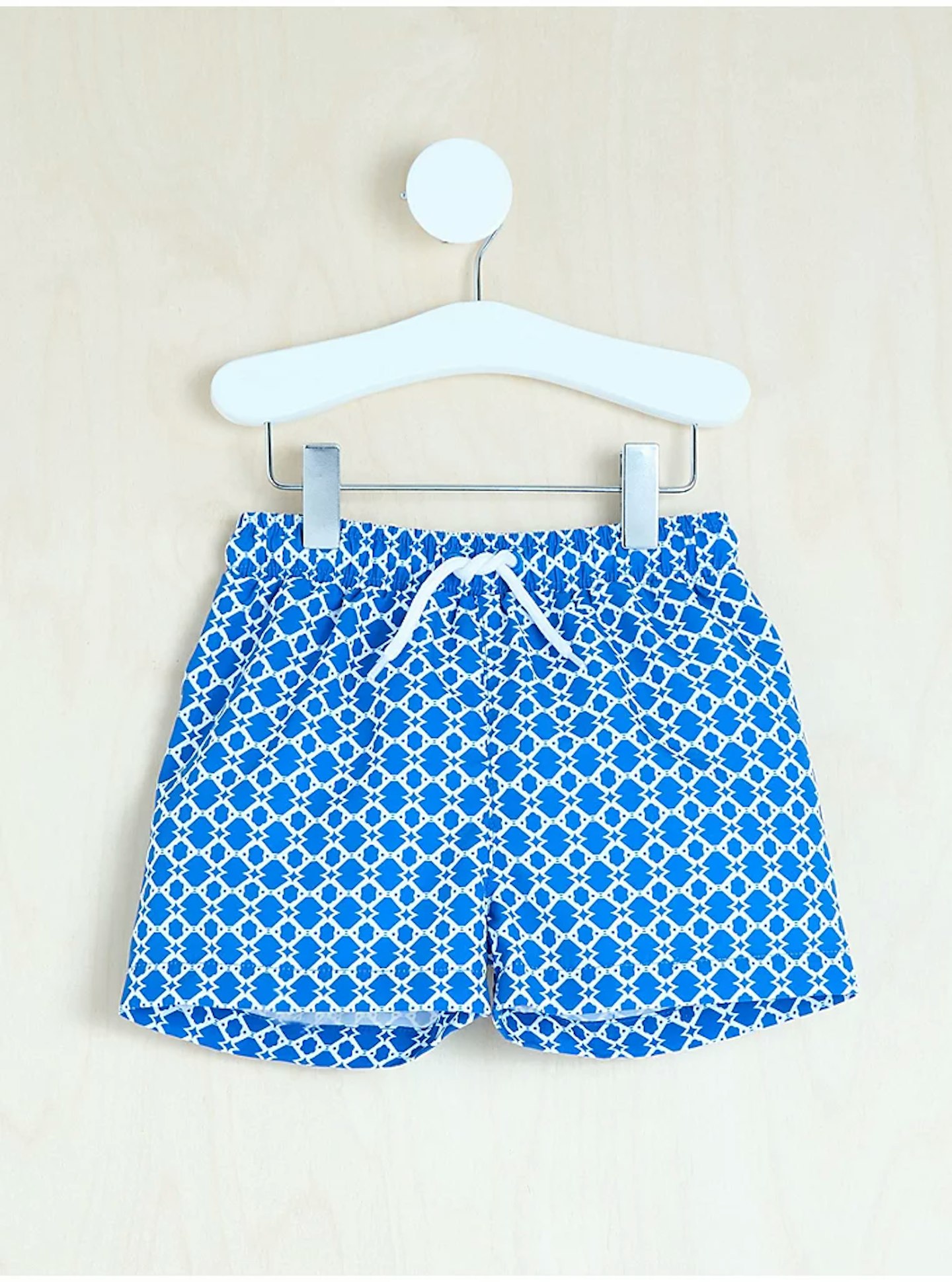 Billie Faiers Blue Geometric Swim Shorts