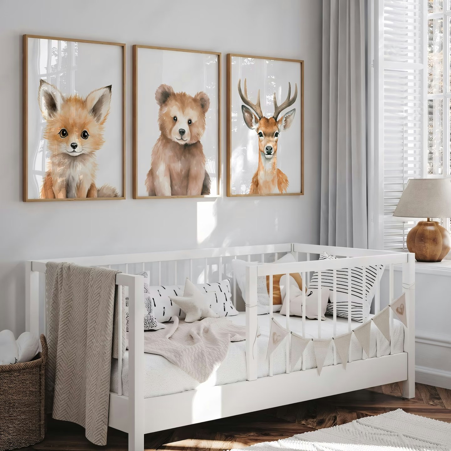 Woodland Nursery Prints Baby Room Decor