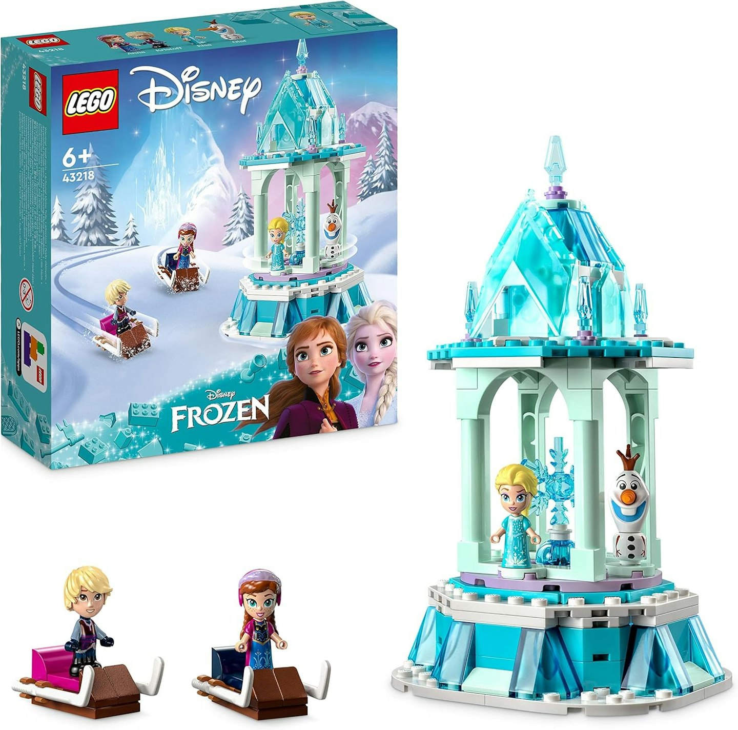 Frozen a spinning toy merry-go-round 