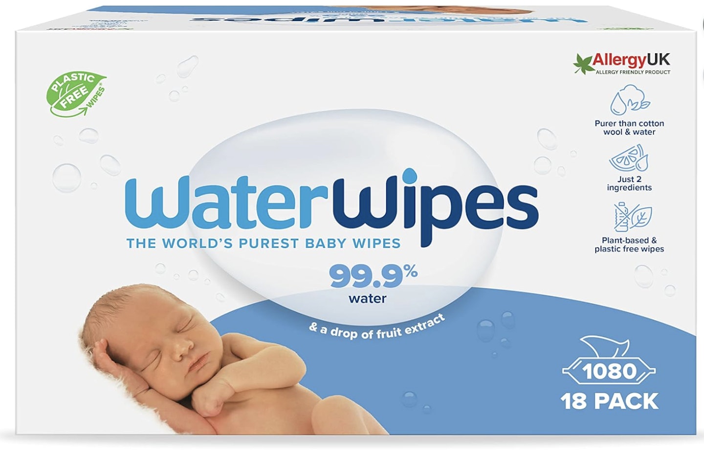 WaterWipes Plastic-Free Original Baby Wipes