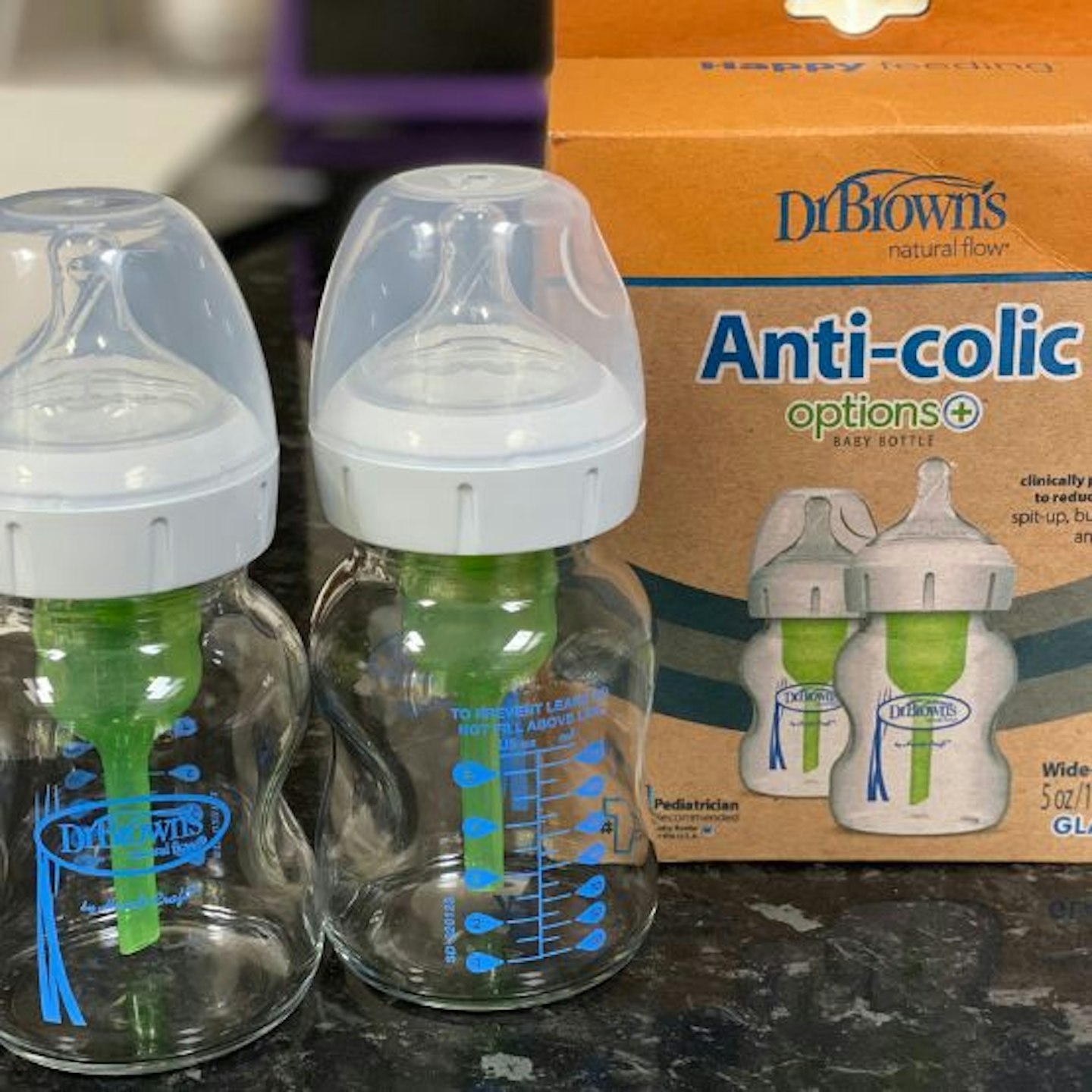 Dr. Brown’s Natural Flow Anti-Colic Options+ Wide-Neck Baby Bottle