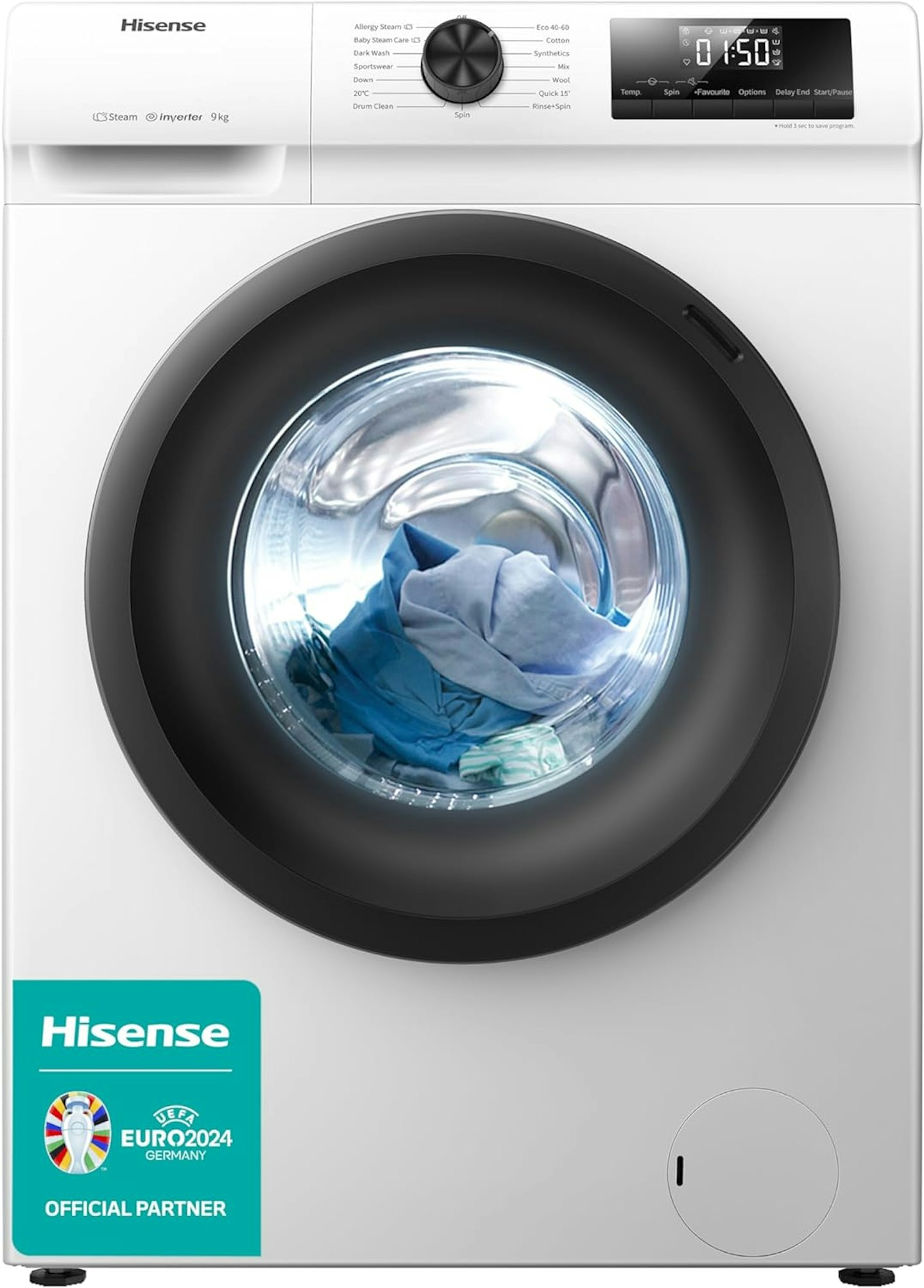 Hisense WFQP9014EVM Freestanding Washing Machine