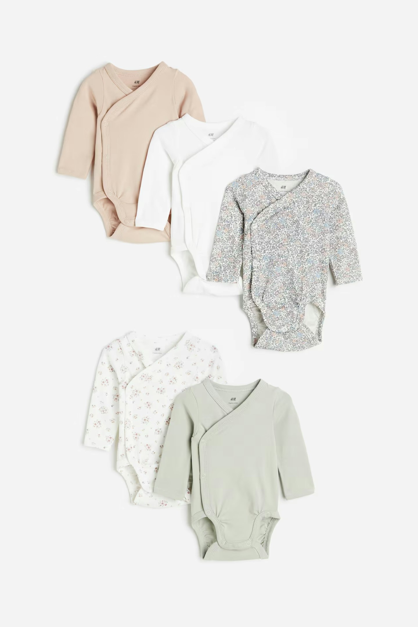 5-PACK WRAPOVER BODYSUITS