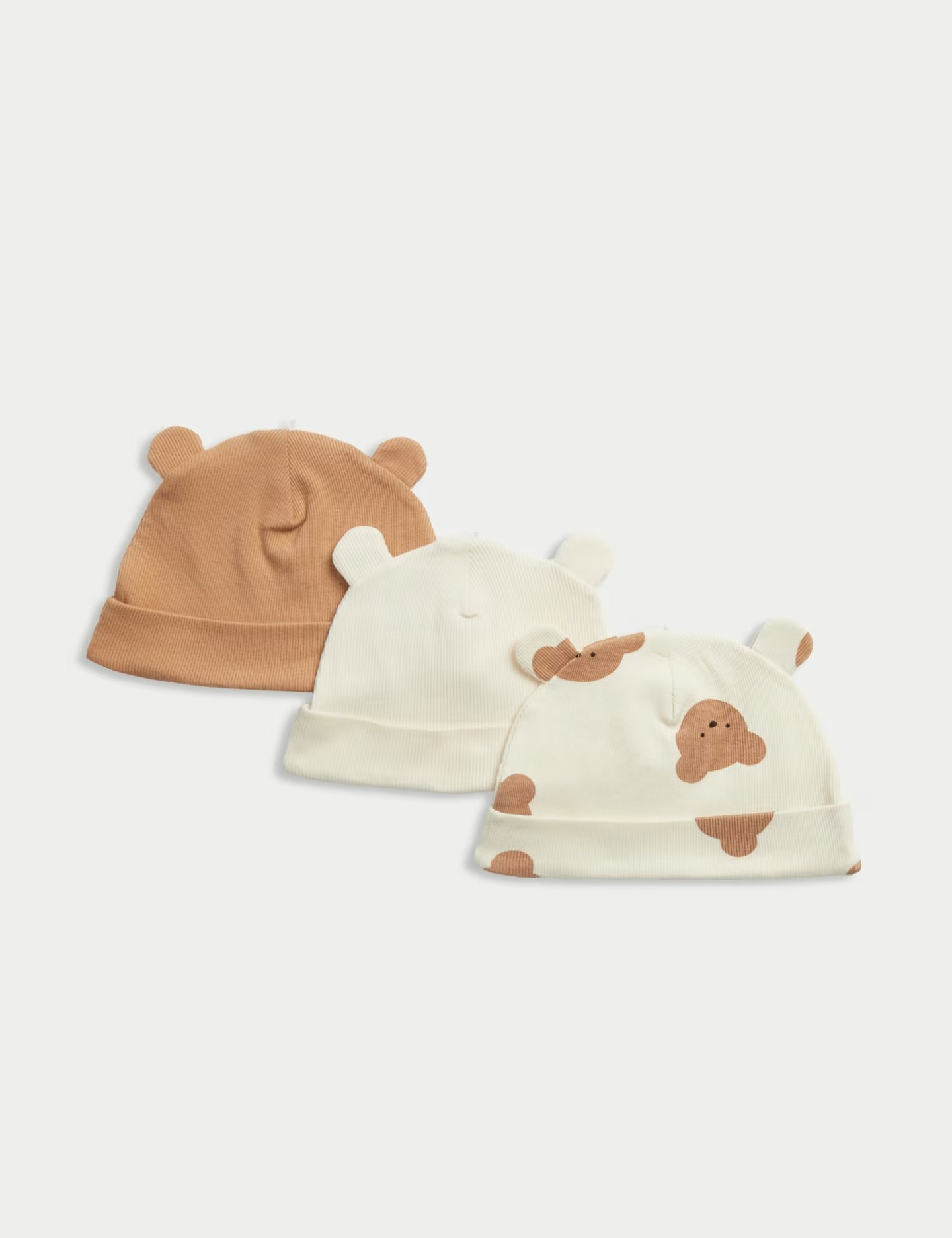 3pk Cotton Rich Bear Hats