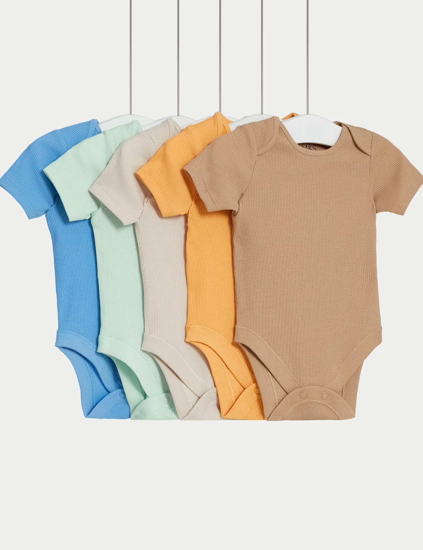 5pk Cotton Rich Bodysuits