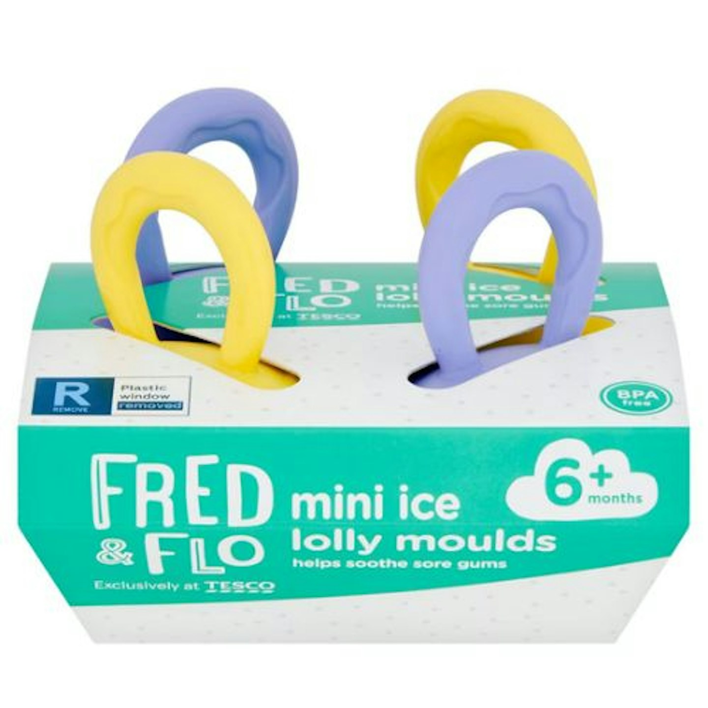 Fred & Flo Baby Ice Lolly Moulds 4 Pack