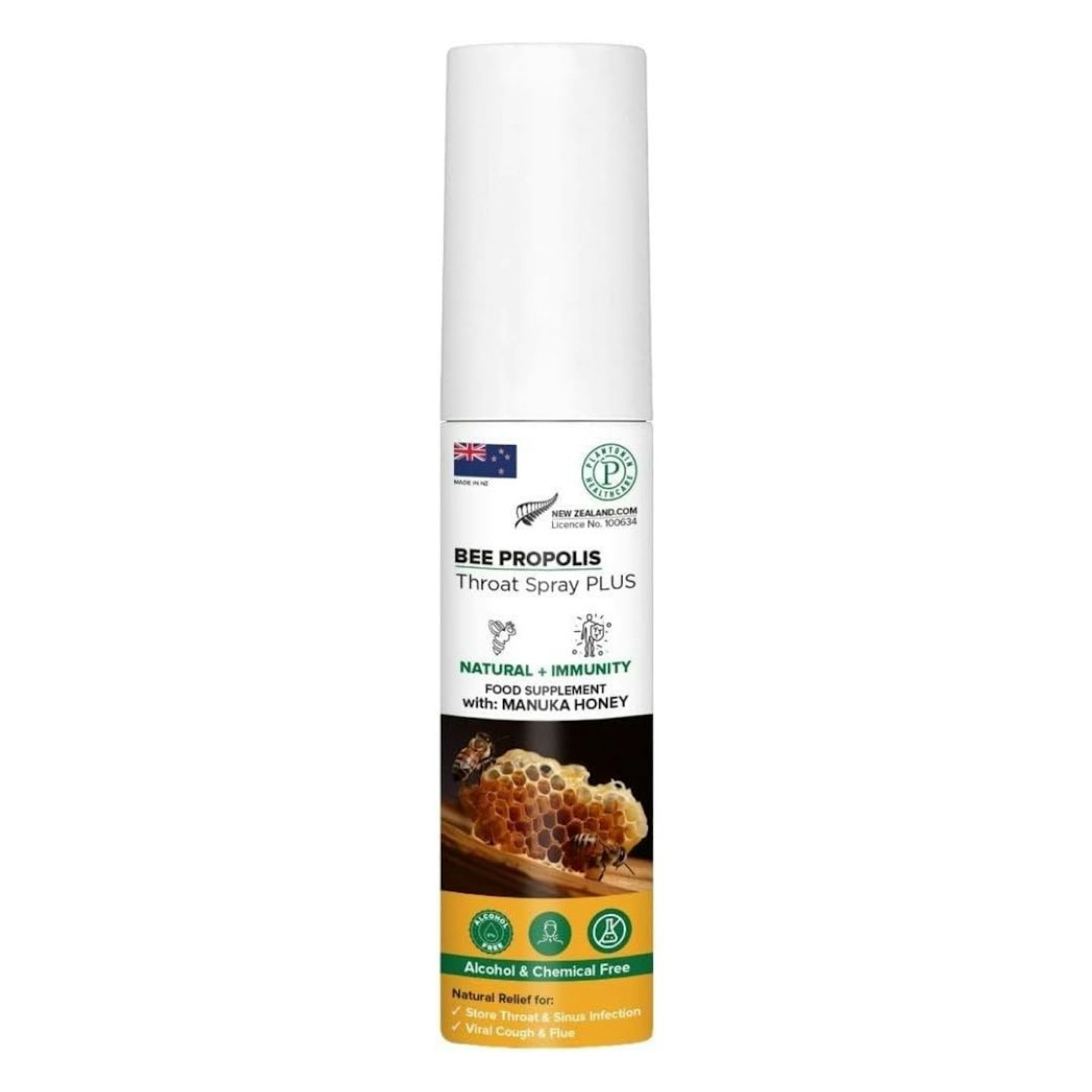 New Zealand Bee Propolis Sore Throat Spray with Manuka Honey