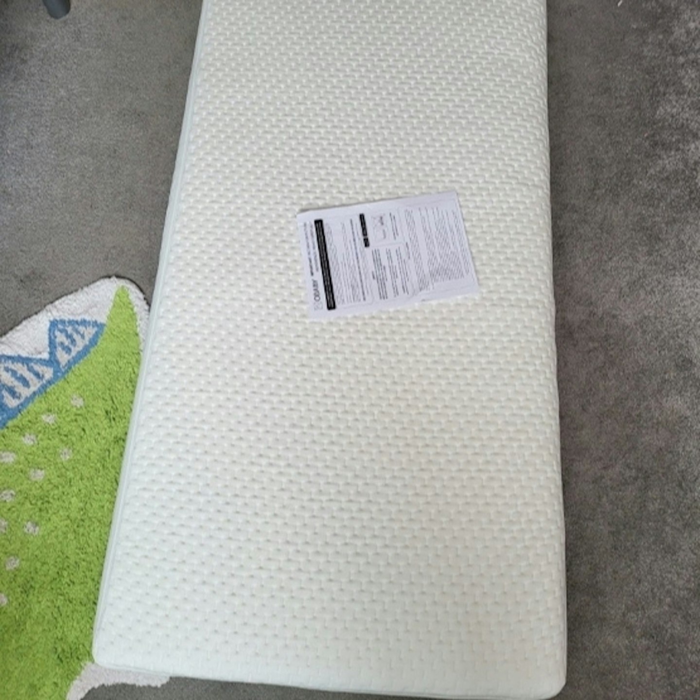 full length photo of the Obaby Moisture Management Cot Bed Mattress