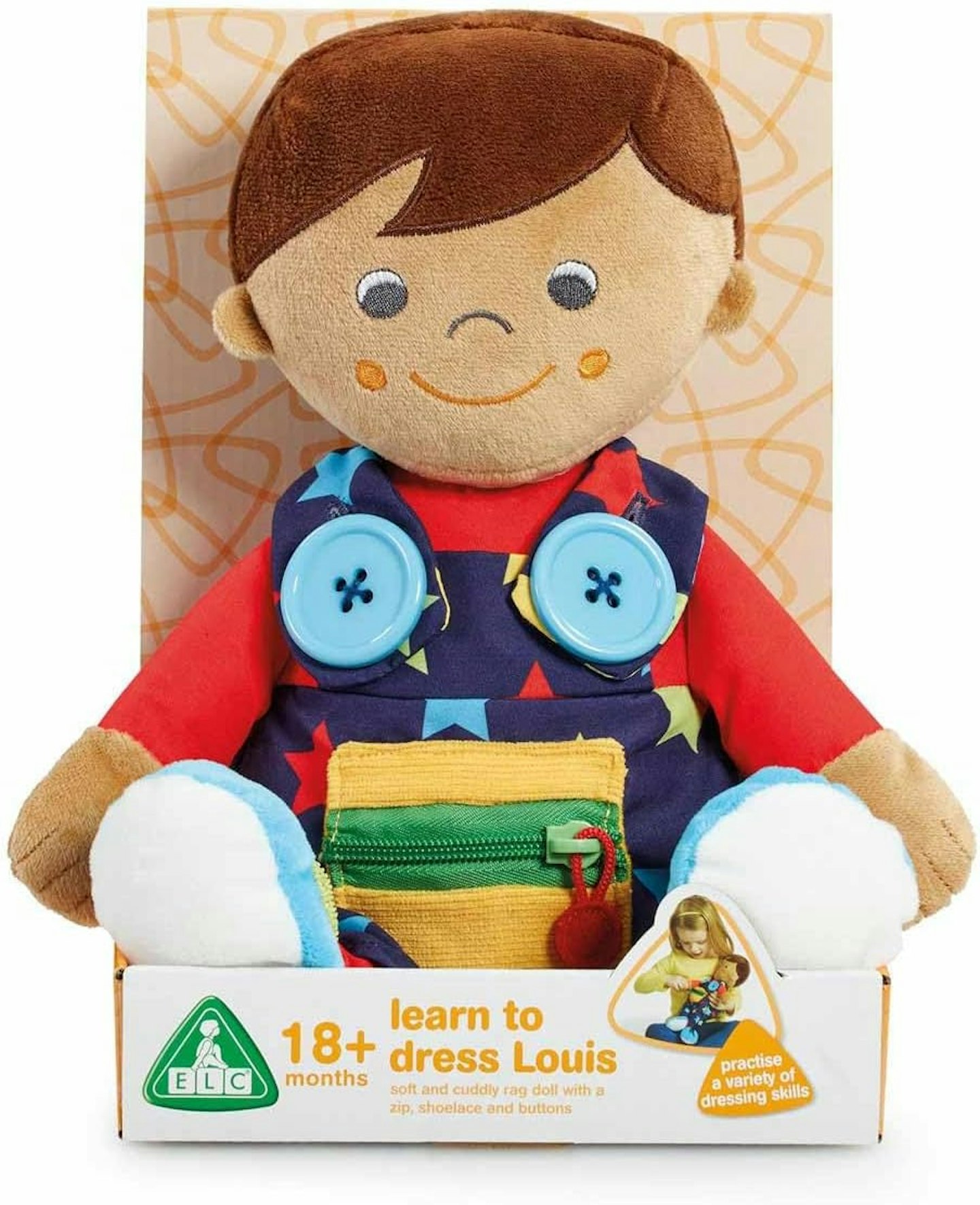 Early Learning Centre Learn To Dress Louis Soft Rag Doll 