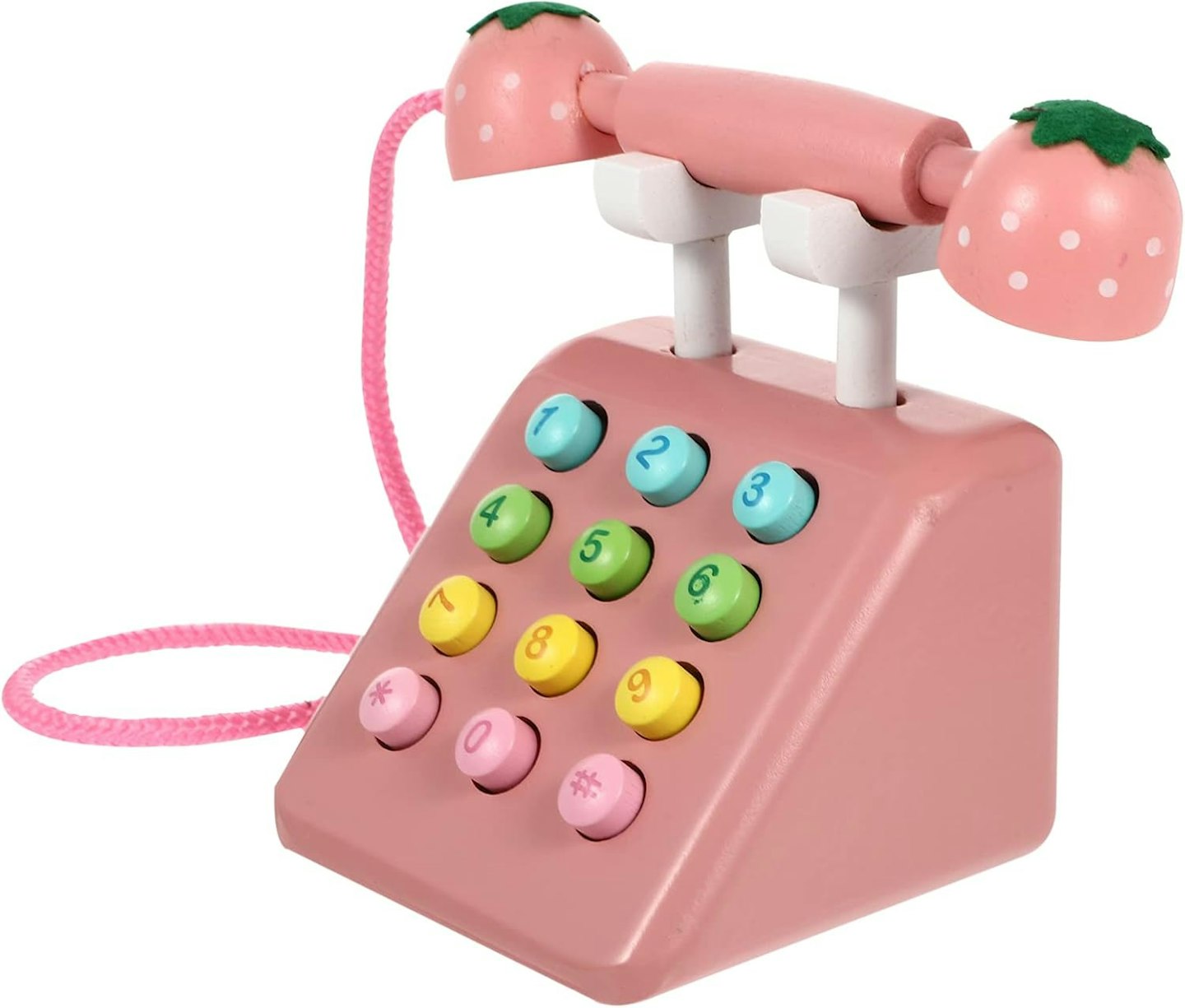 TOYANDONA Children's Wooden Phone Toy