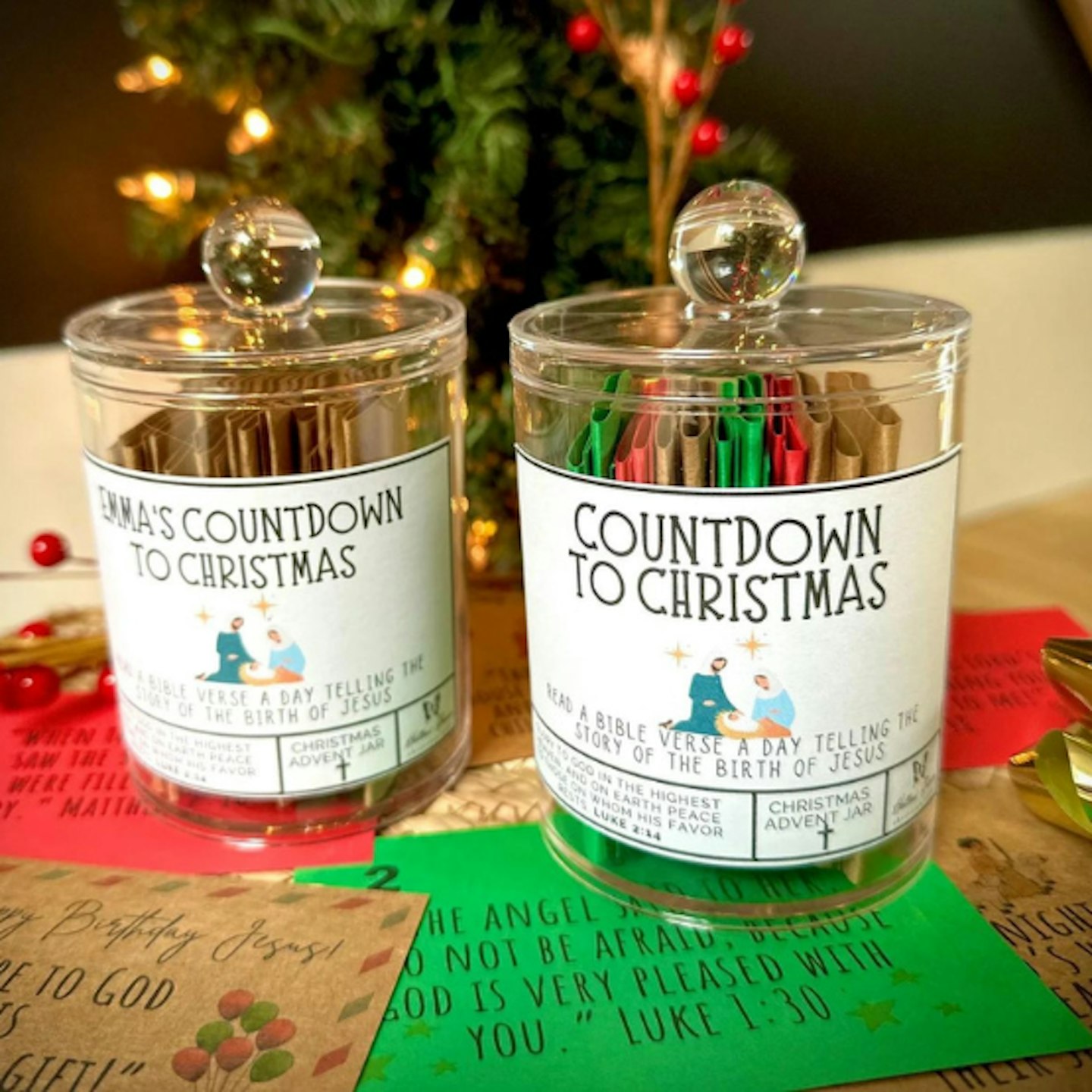 Countdown to Christmas jars