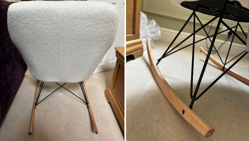 Dunelm Iris Sherpa Rocking Chair