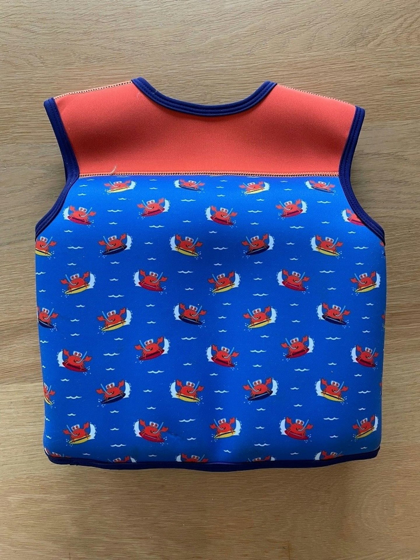 Back of the Jojo Maman Bebe swim vest