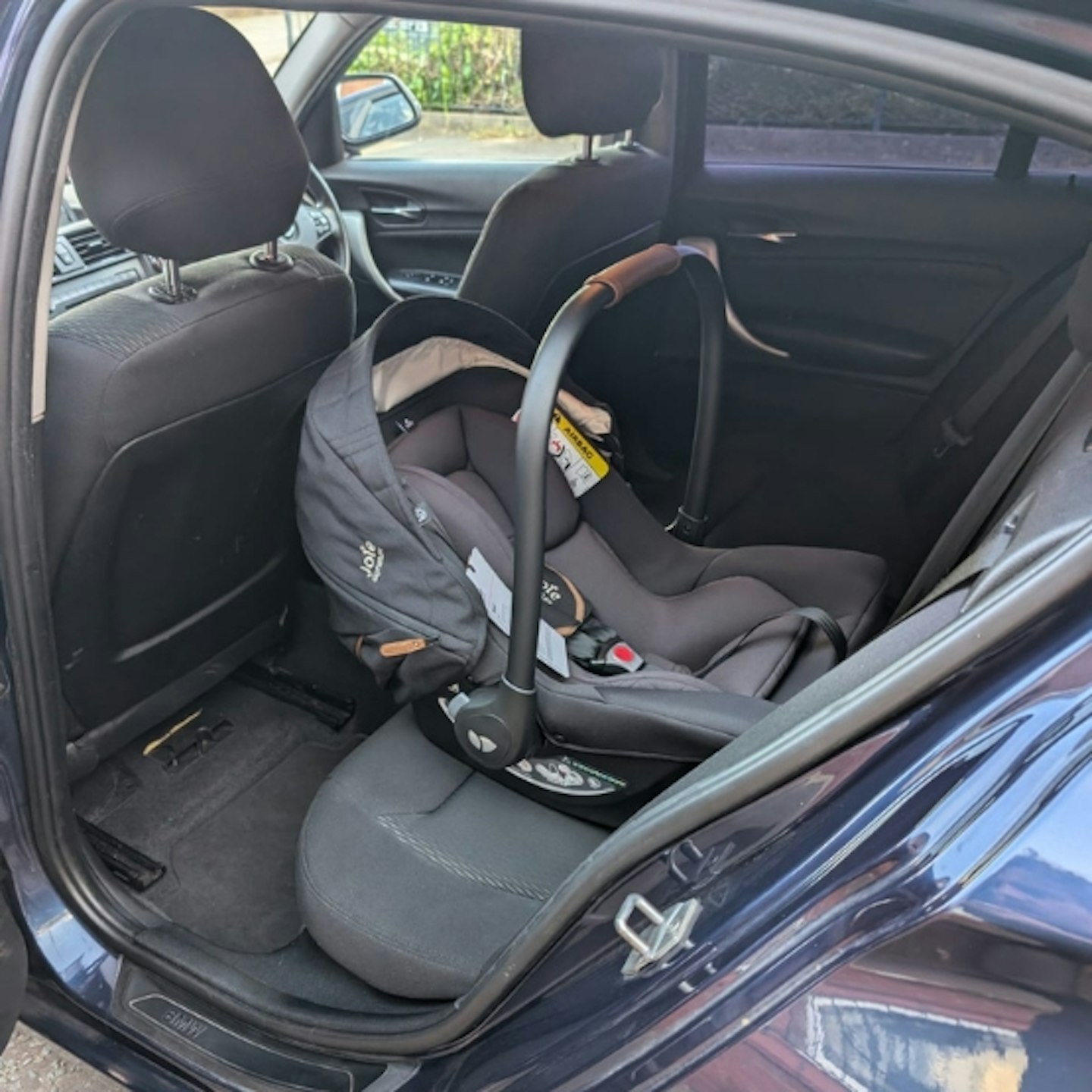 Joie Sprint car seat in the car