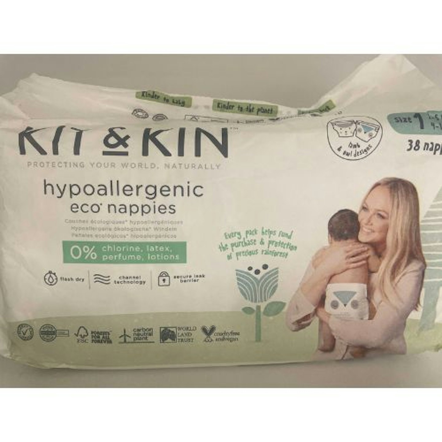 Kit and Kin Hypoallergenic Eco Nappies