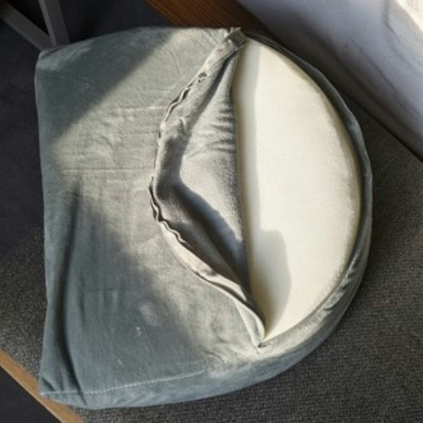 OCCObaby Pregnancy Wedge Pillow for Sleeping with removable cover slightly off