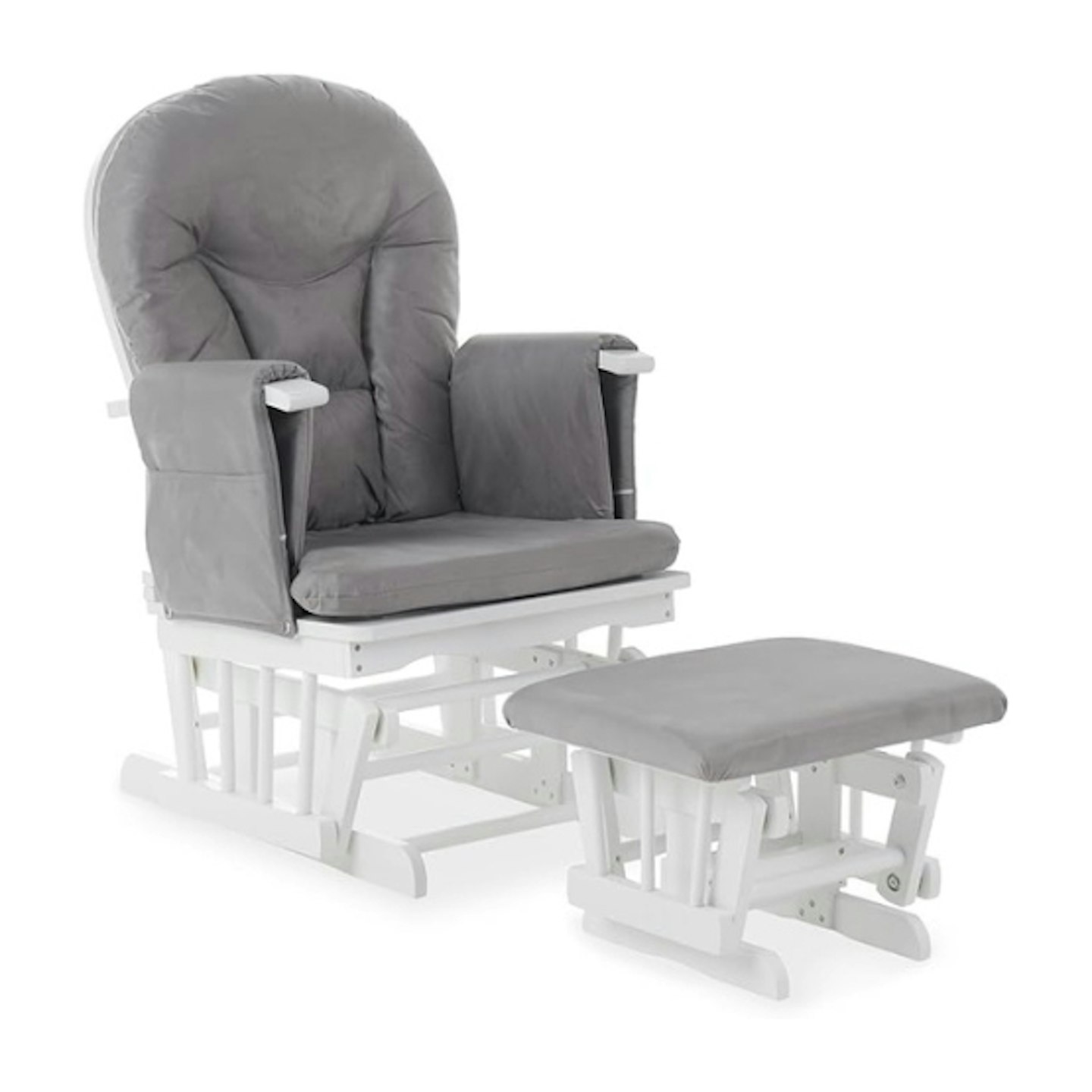 Obaby Reclining Glider Nursing Chair and stool