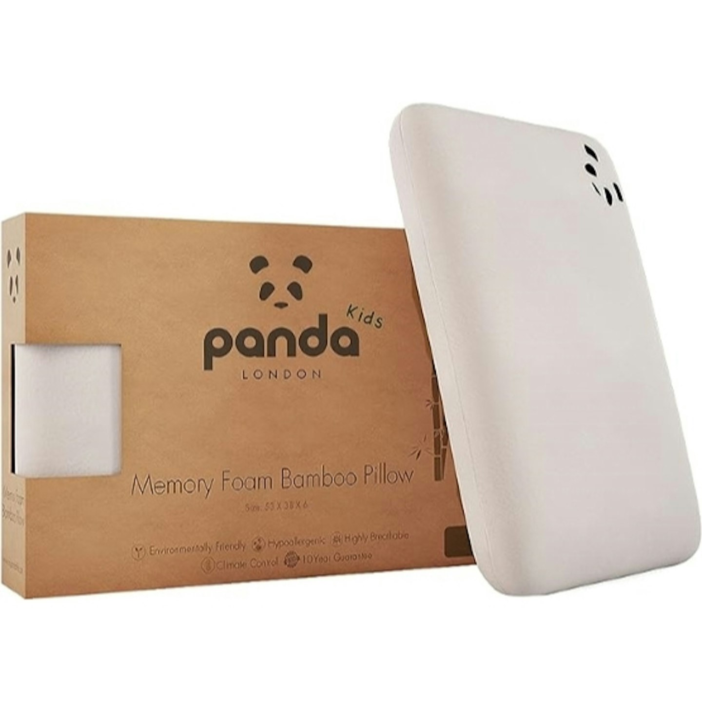 Panda Kids Memory Foam Bamboo Pillow