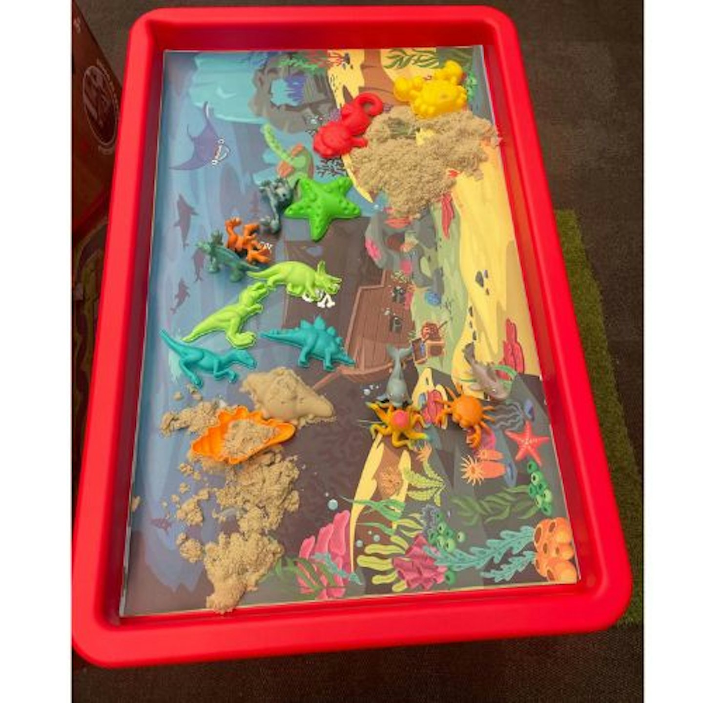 Play Tray Activity Table with Play Mat Set